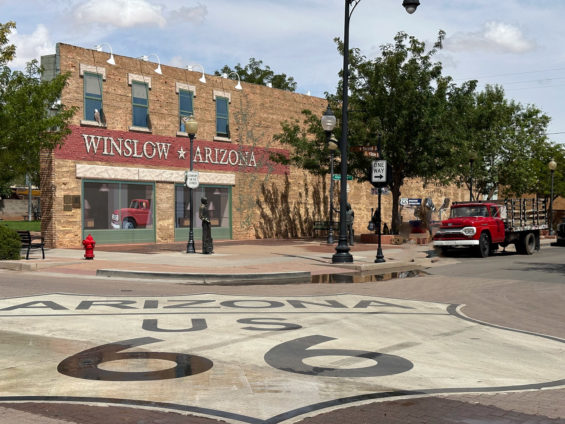 The famous corner in Winslow Arizona