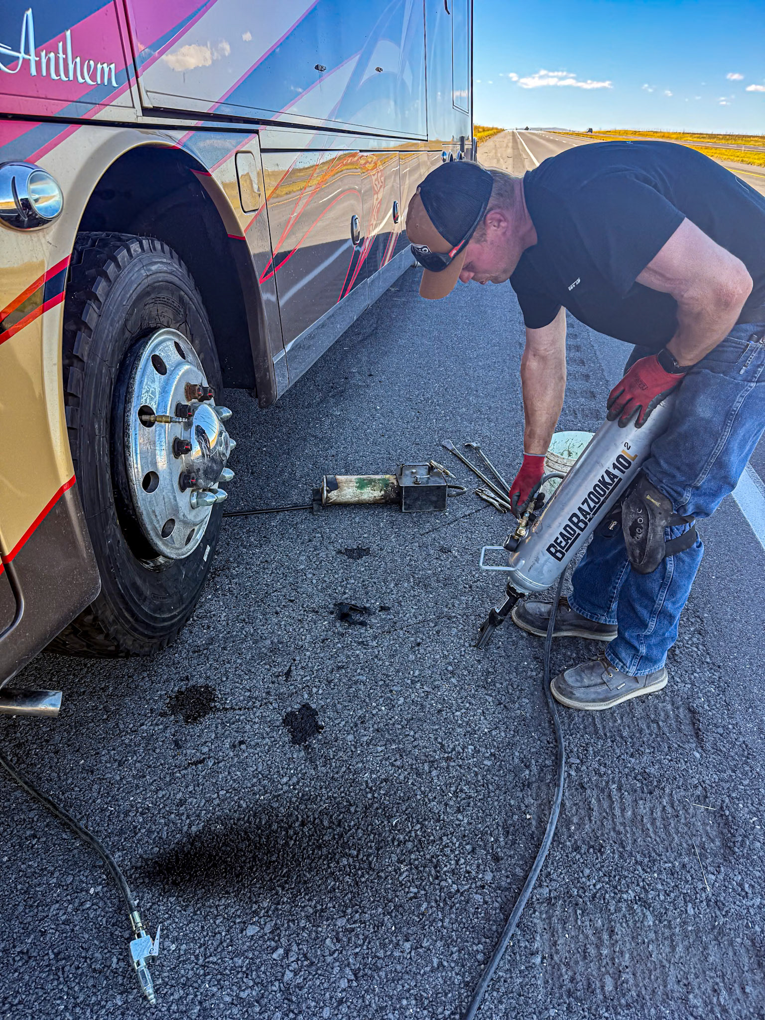 Tire is finally back on