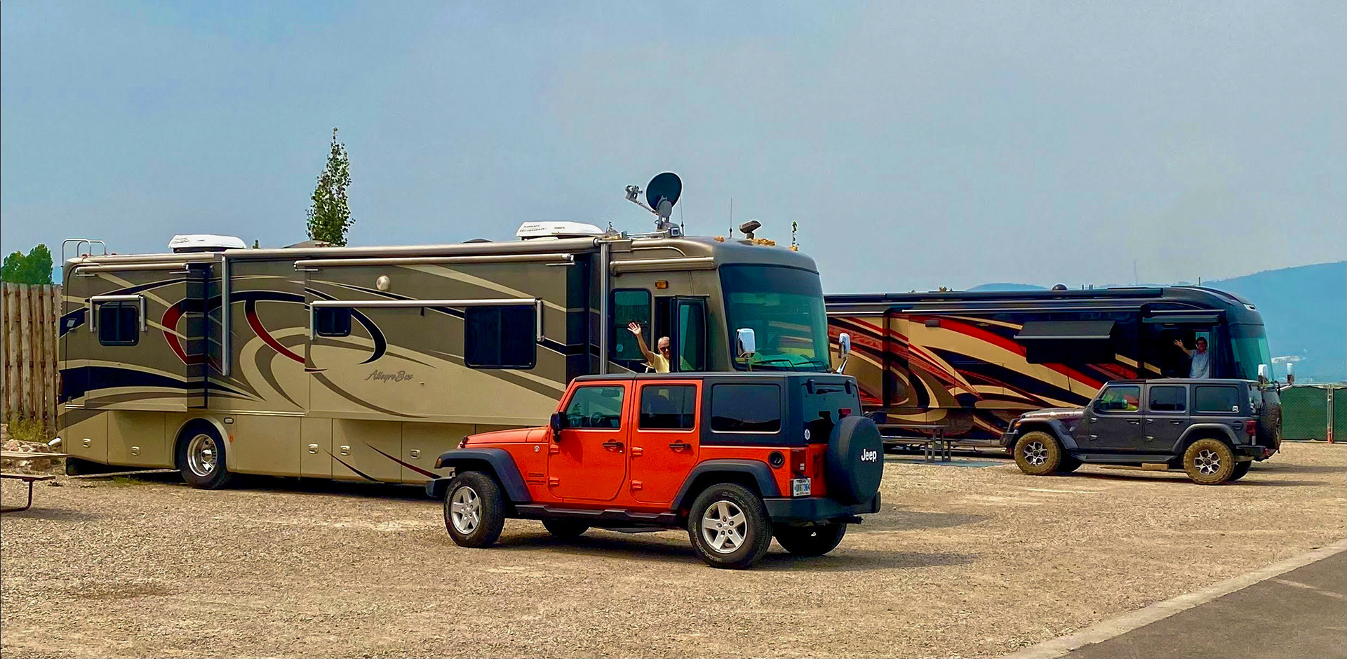 Our campsite at Teton Valley Resort