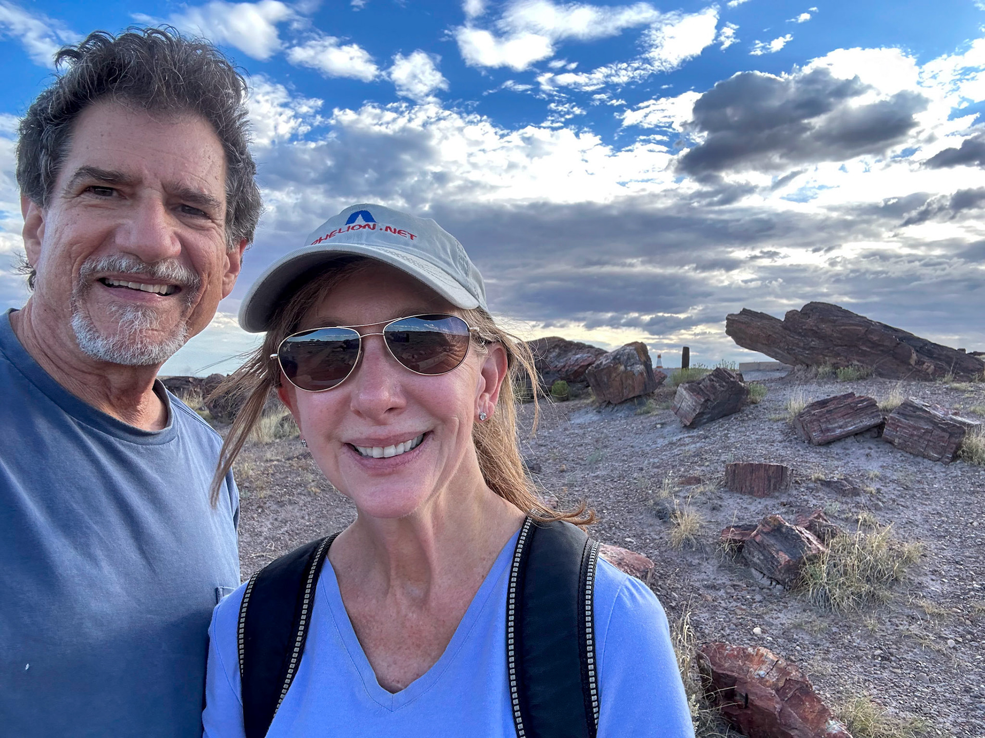 The trail leads thru lots of petrified wood