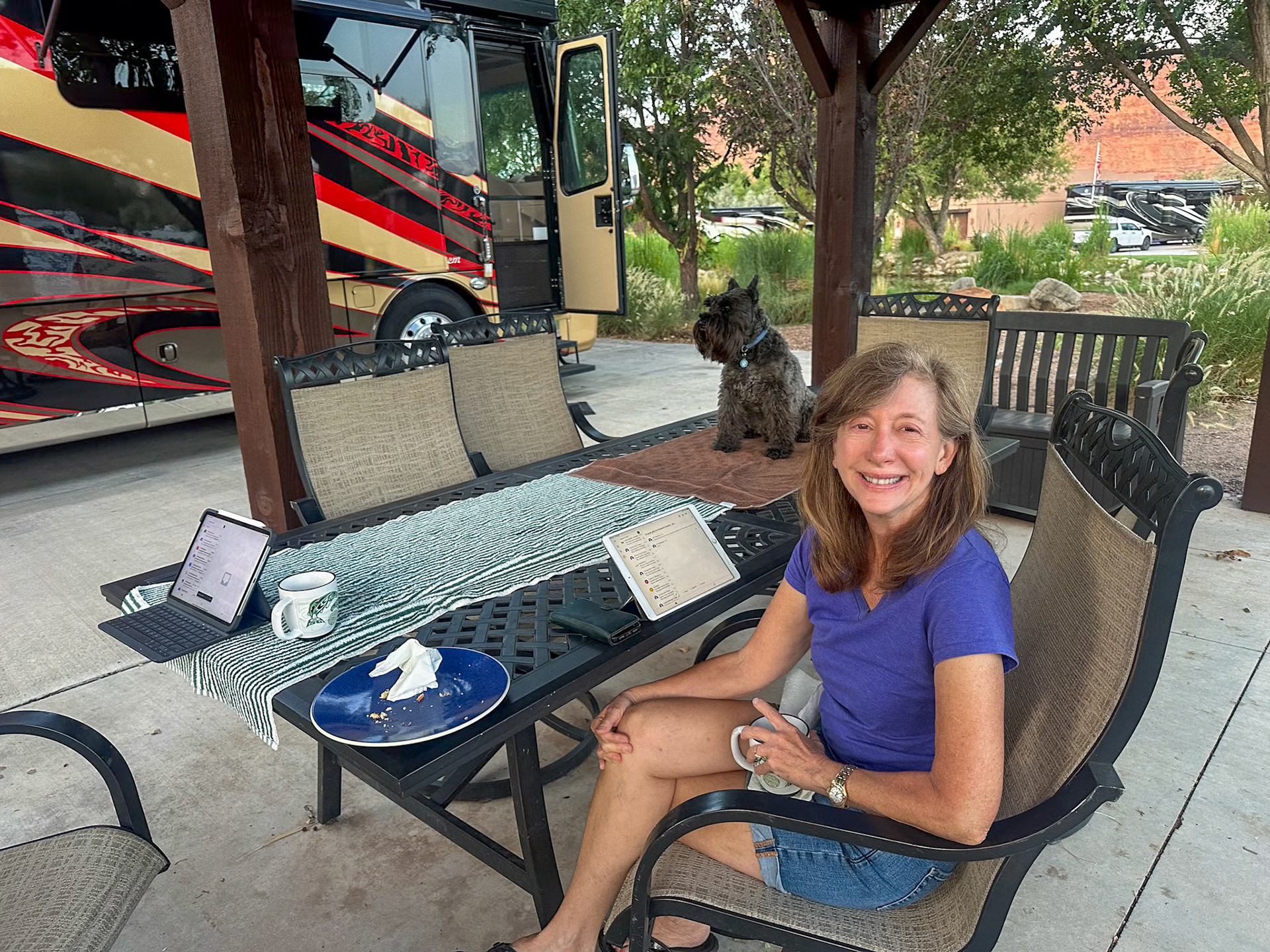 Breakfast on the patio