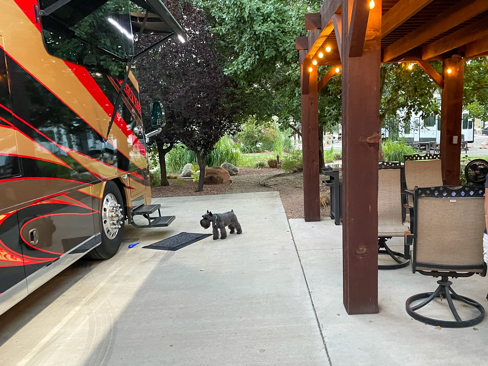 Our site at Portal RV in Moab