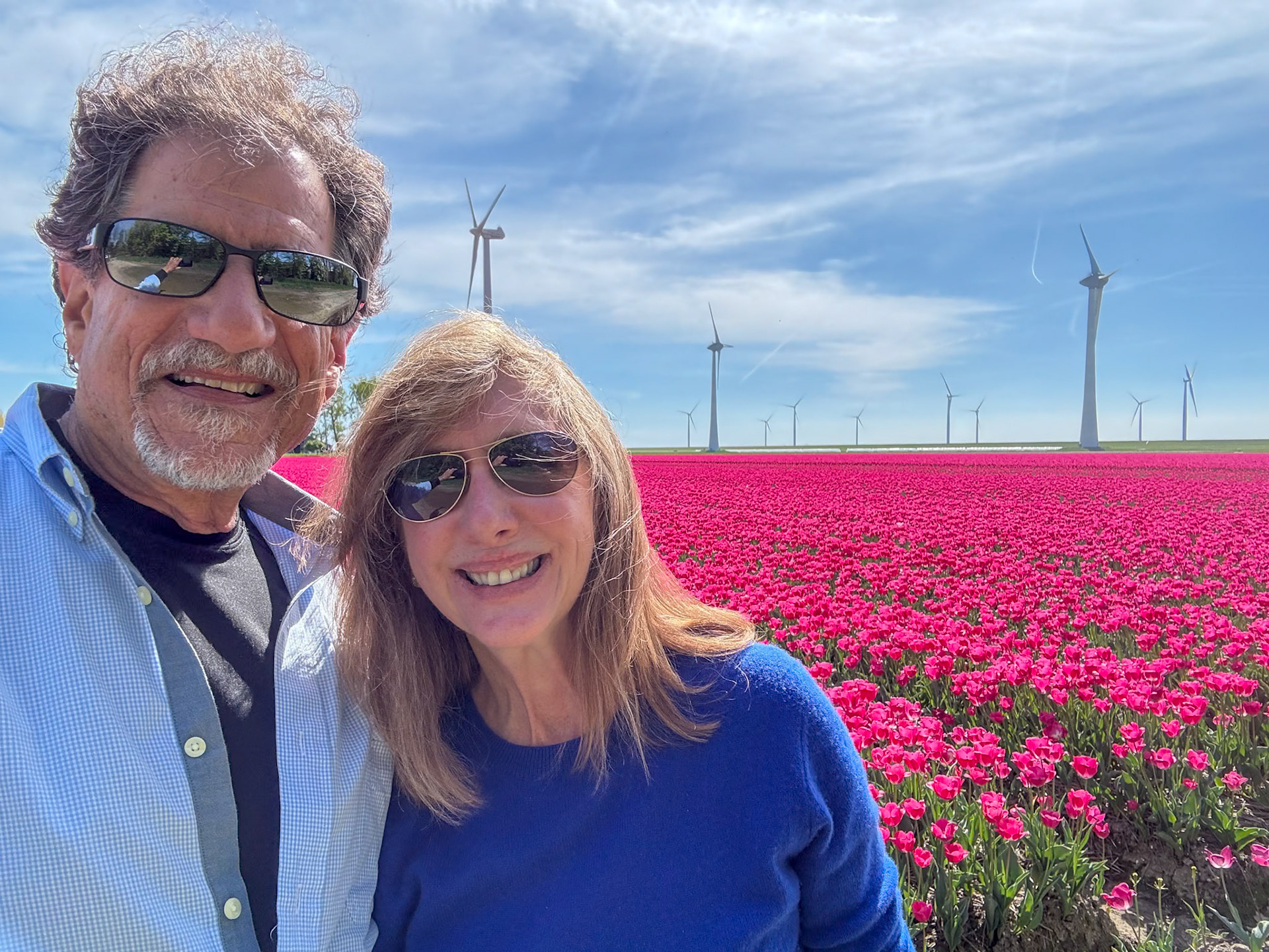 Tulip tour with Gerrit,  our tour guide