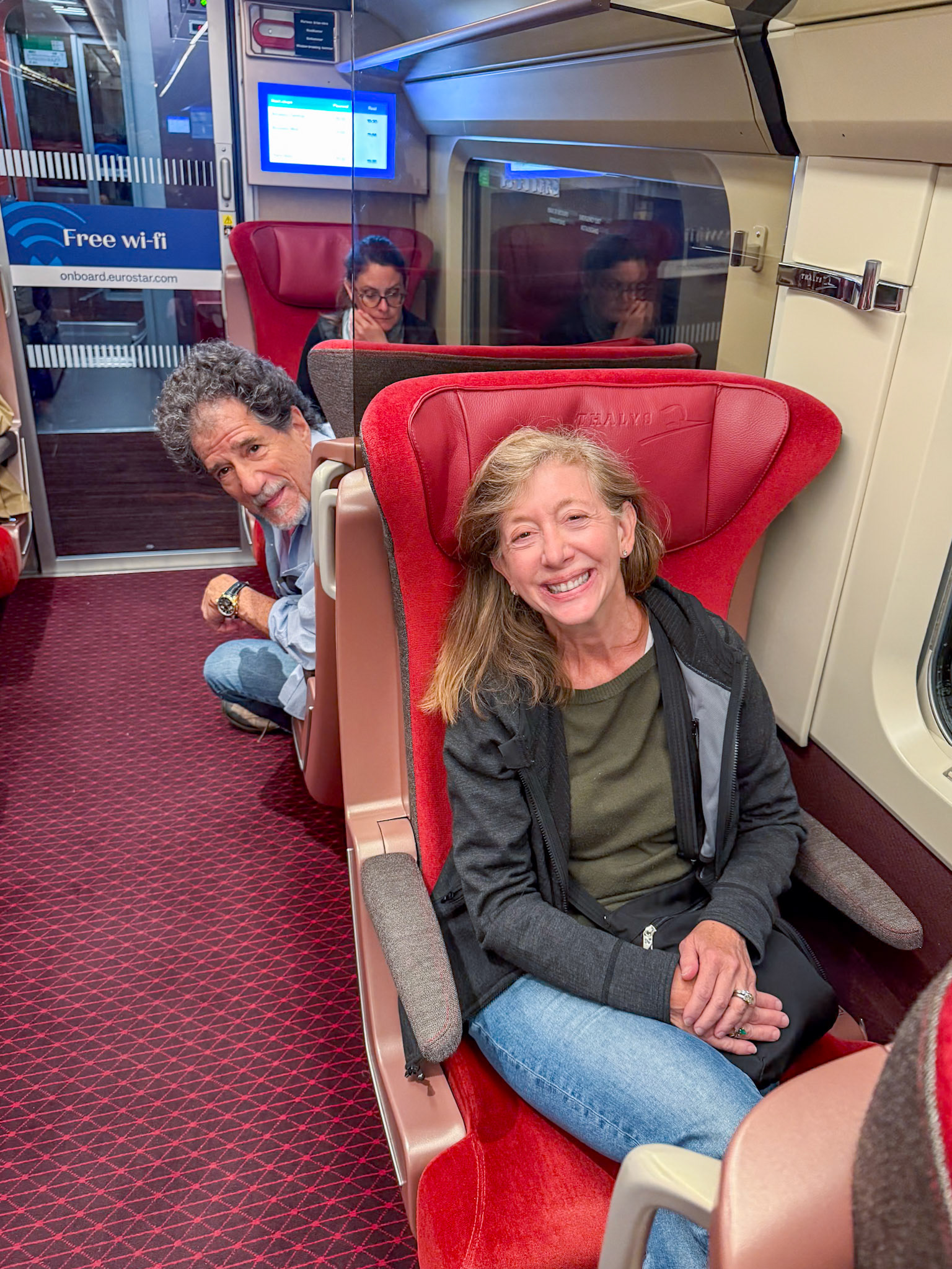 Our Eurostar train to Antwerp