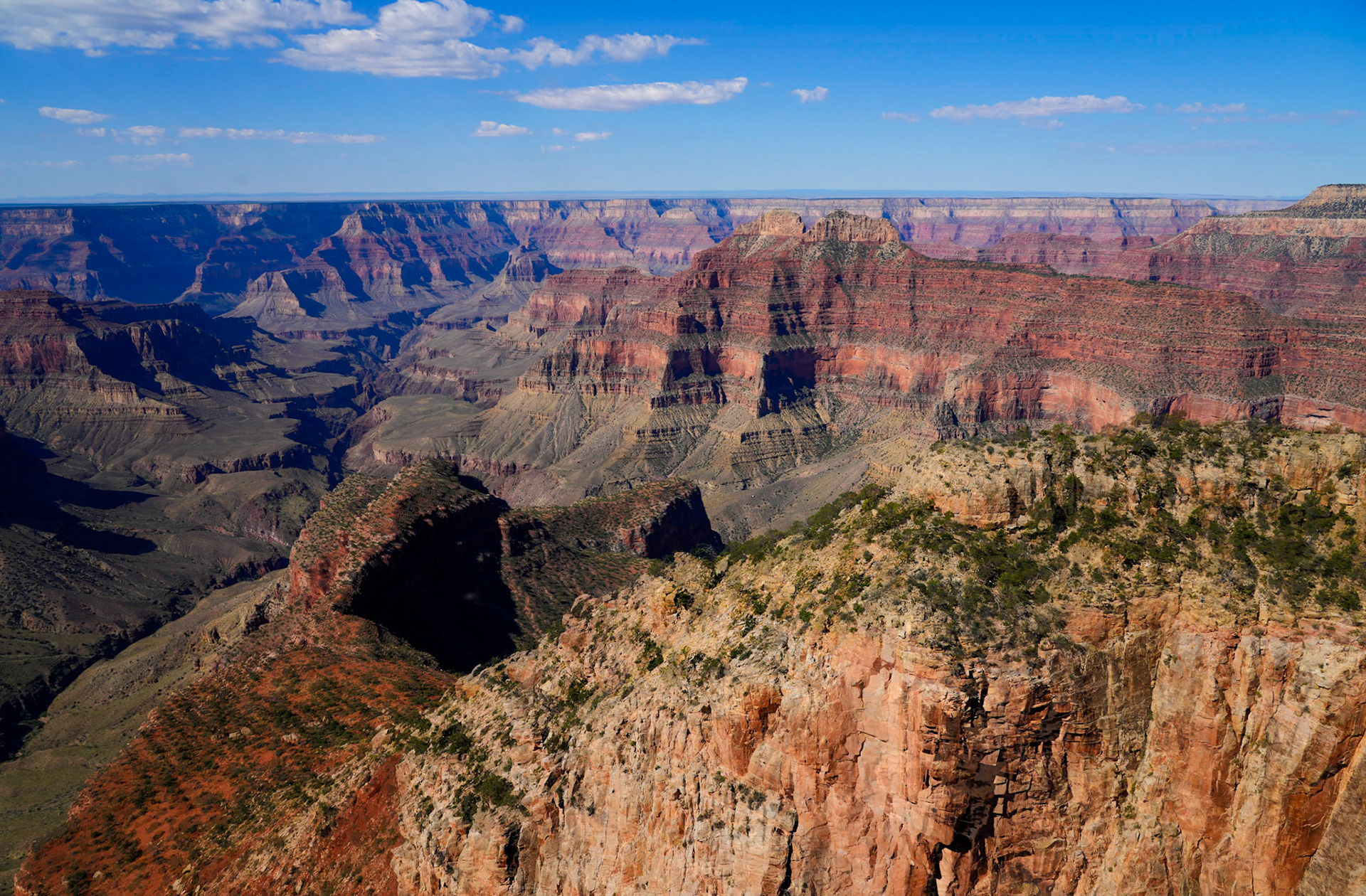Flying over the North Rim of the Grand Canyon