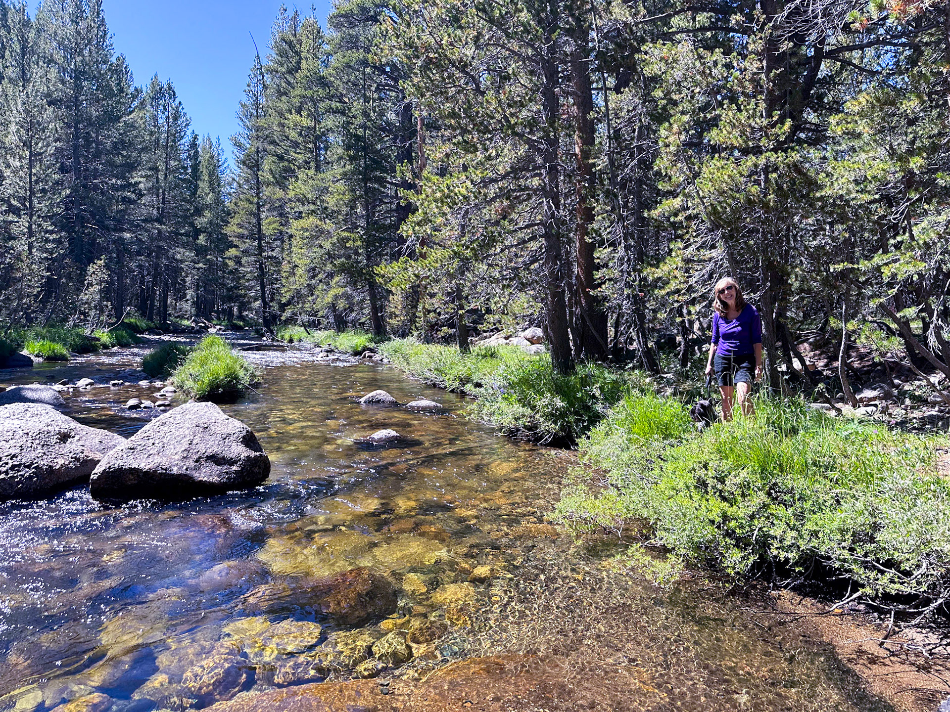 Hiking along the Tuolumne River