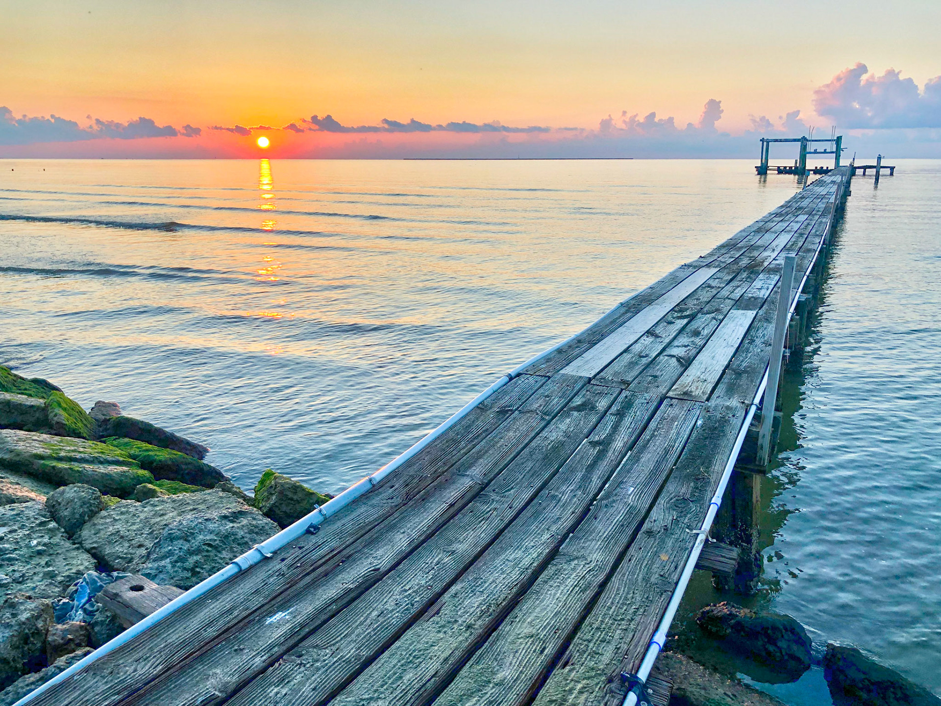 Dawn over Galveston Bay