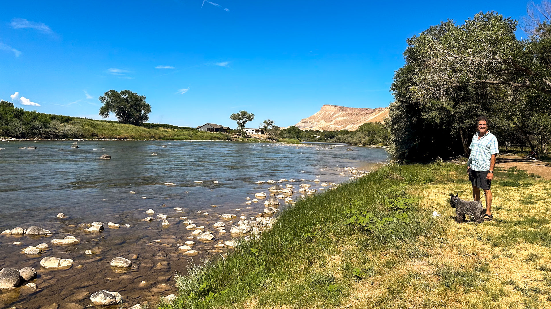 Colorado River behind our campsite