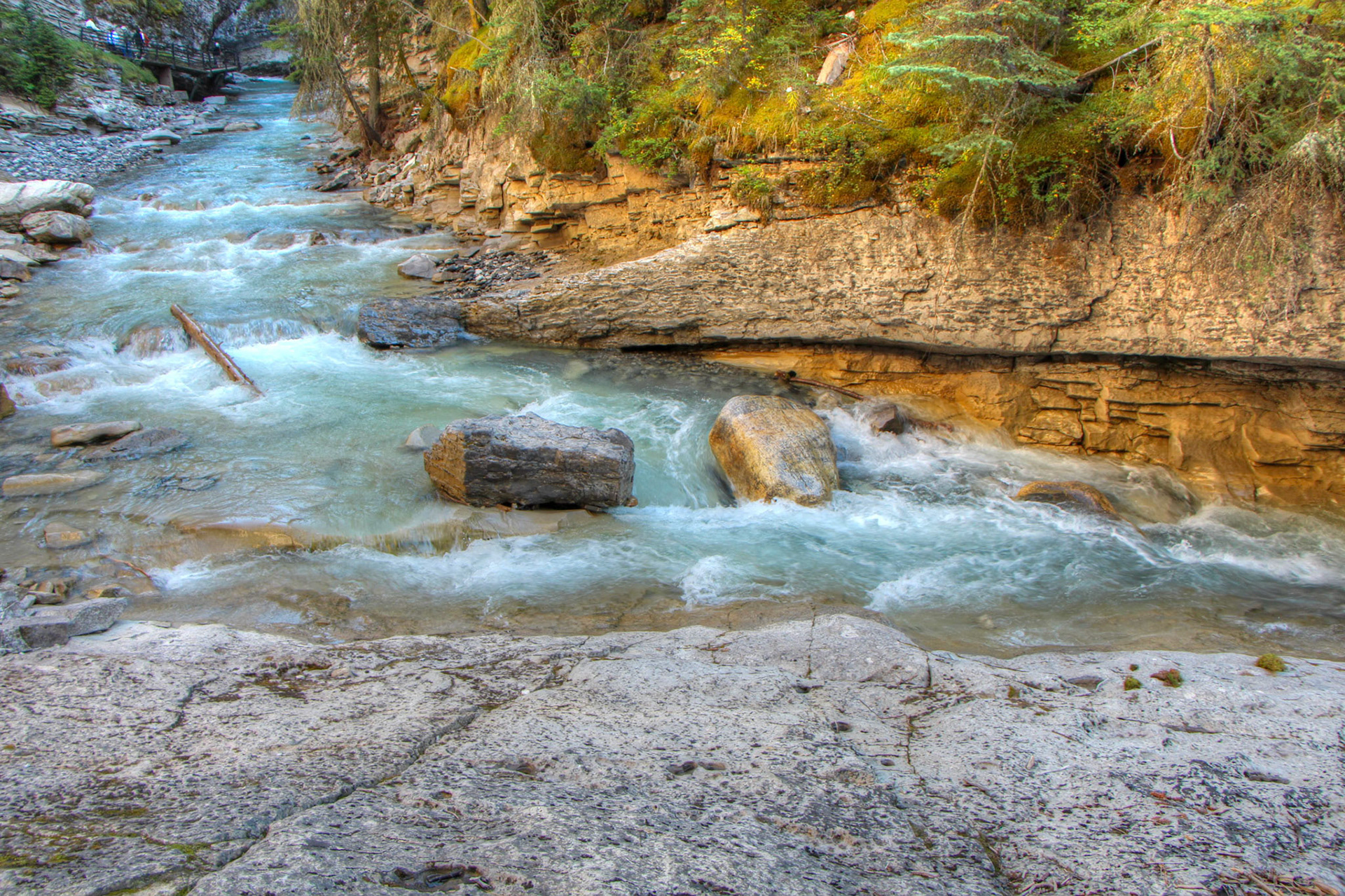 Johnston Canyon along the Bow Valley Parkway near Banff