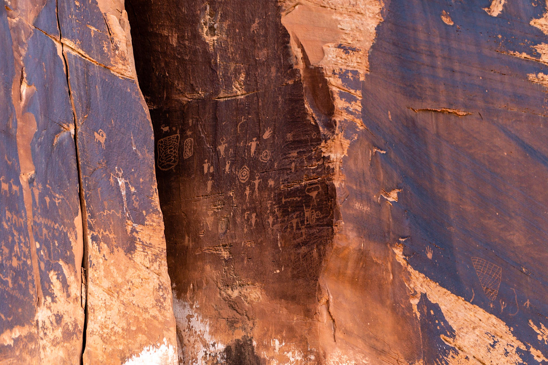 Petroglyphs along the trail