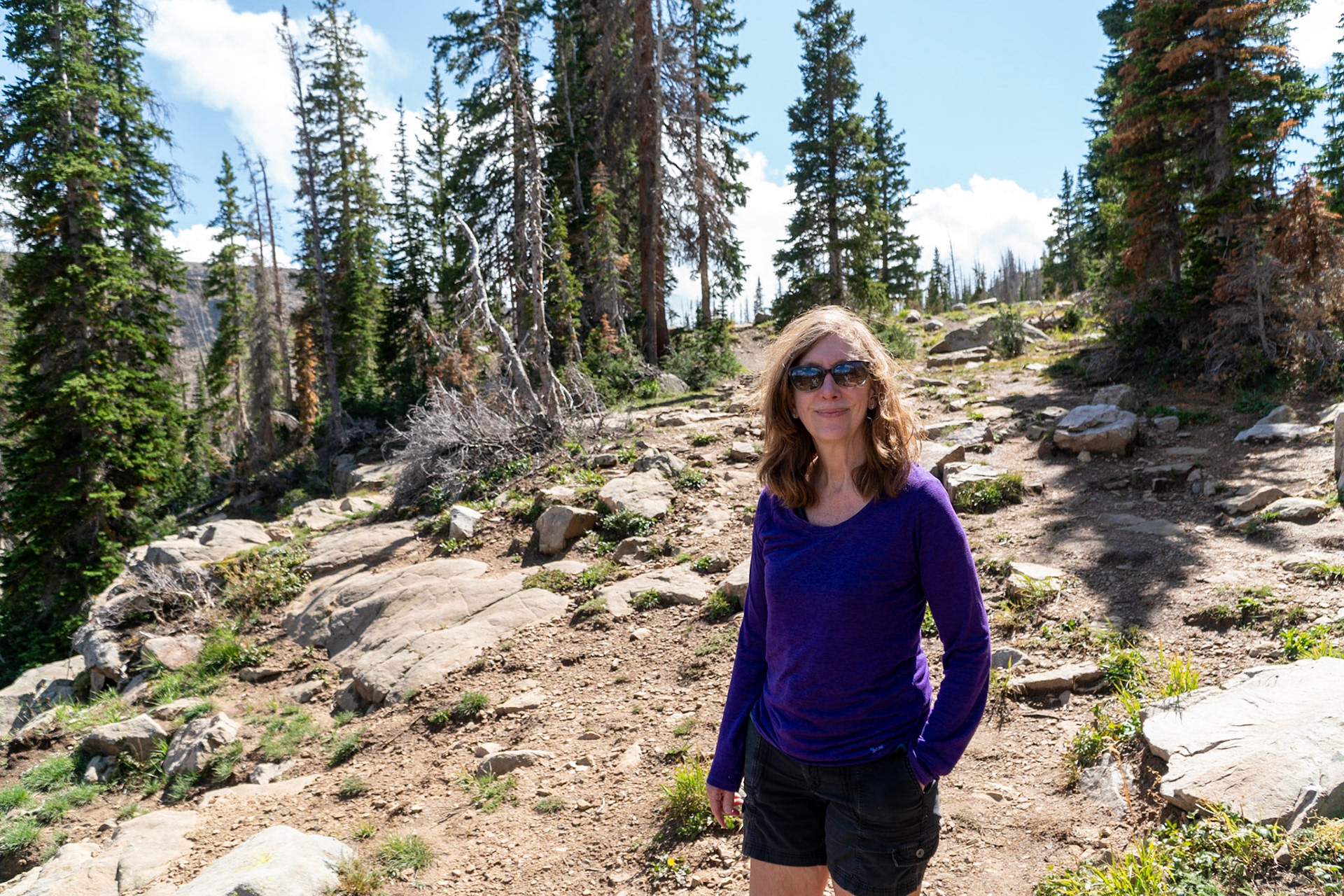 A stop at Hayden Peak along the Mirror Lake Scenic Byway