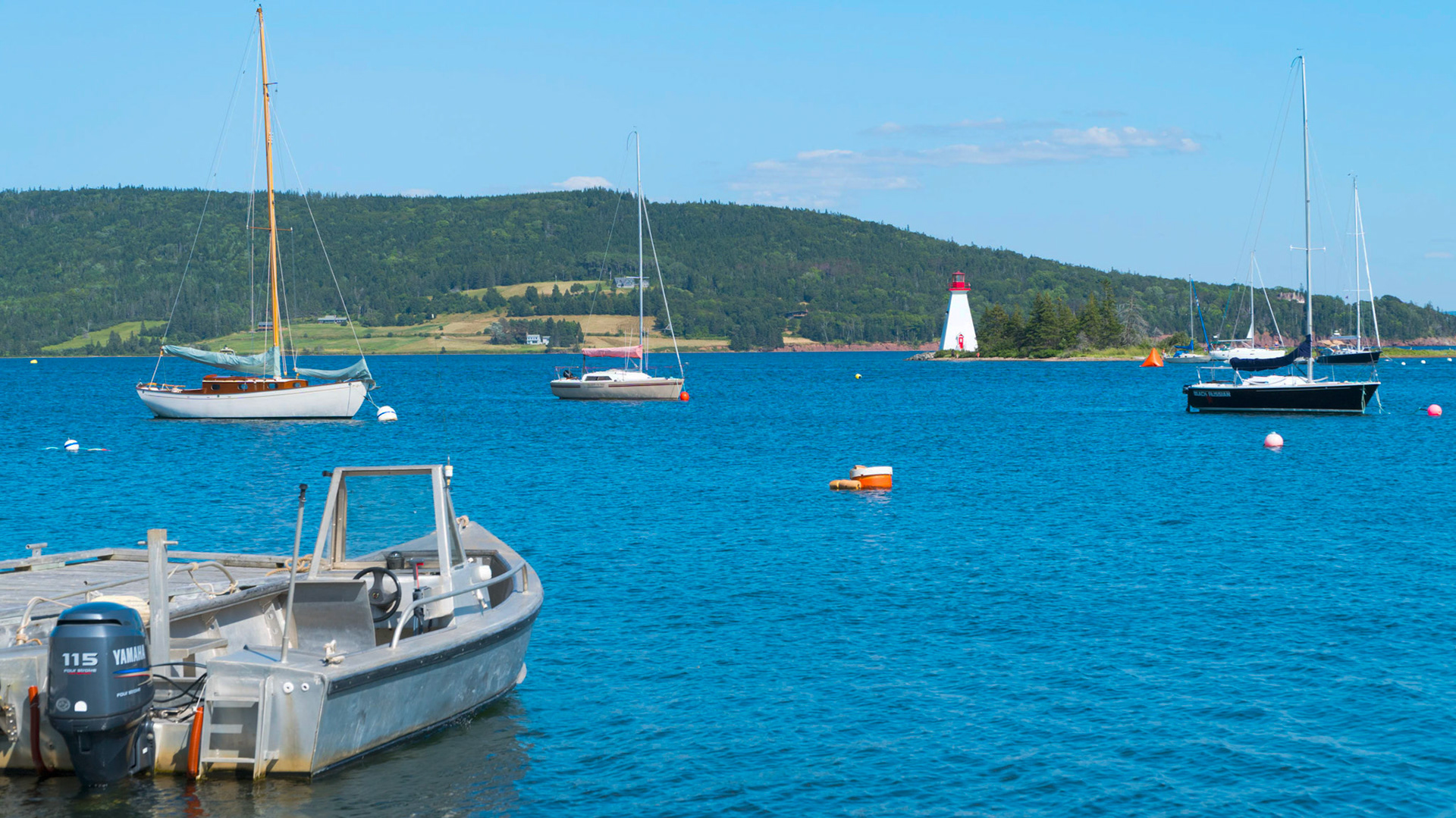 Kidston Island lighthouse near Baddeck