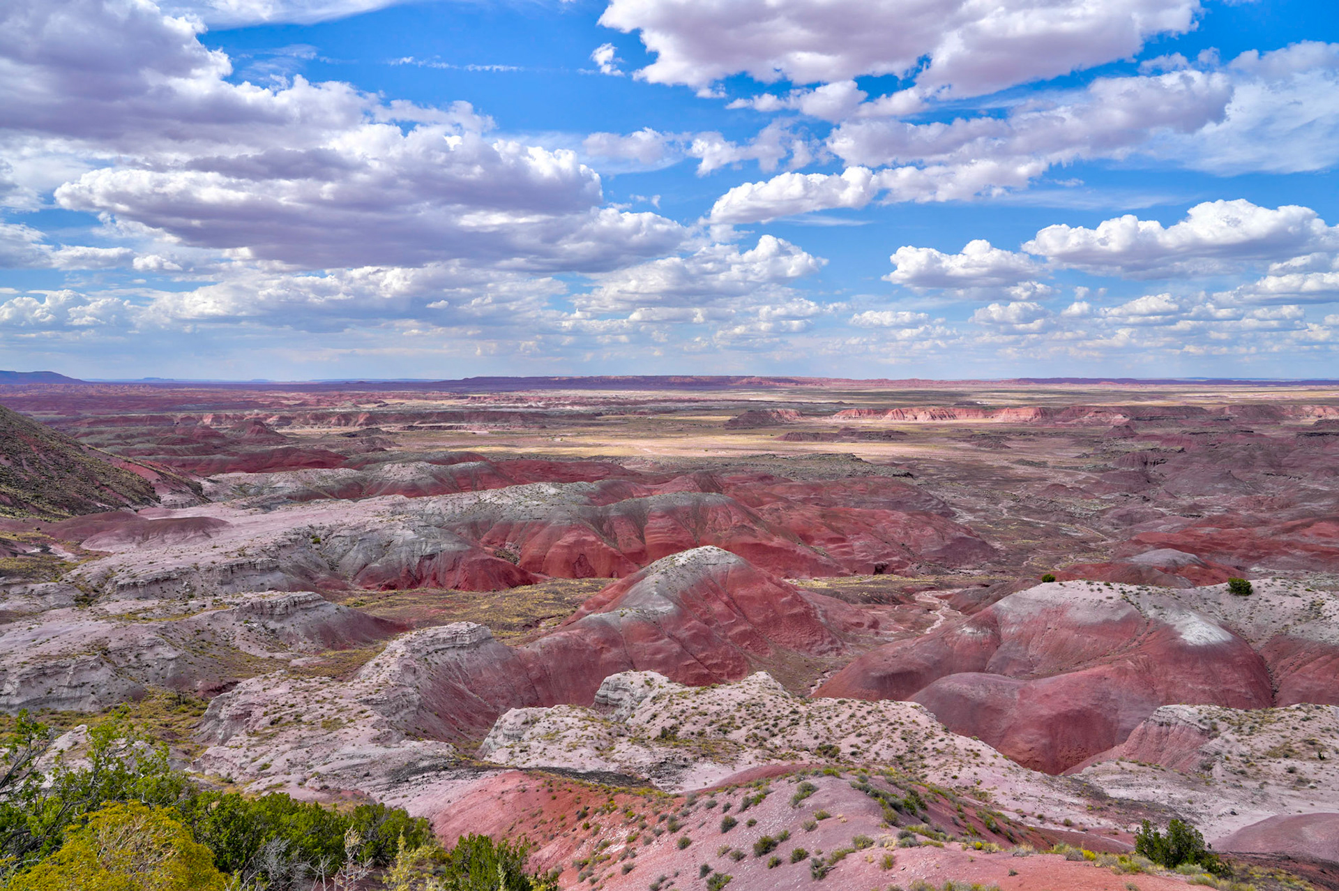 An overlook in the Painted Desert