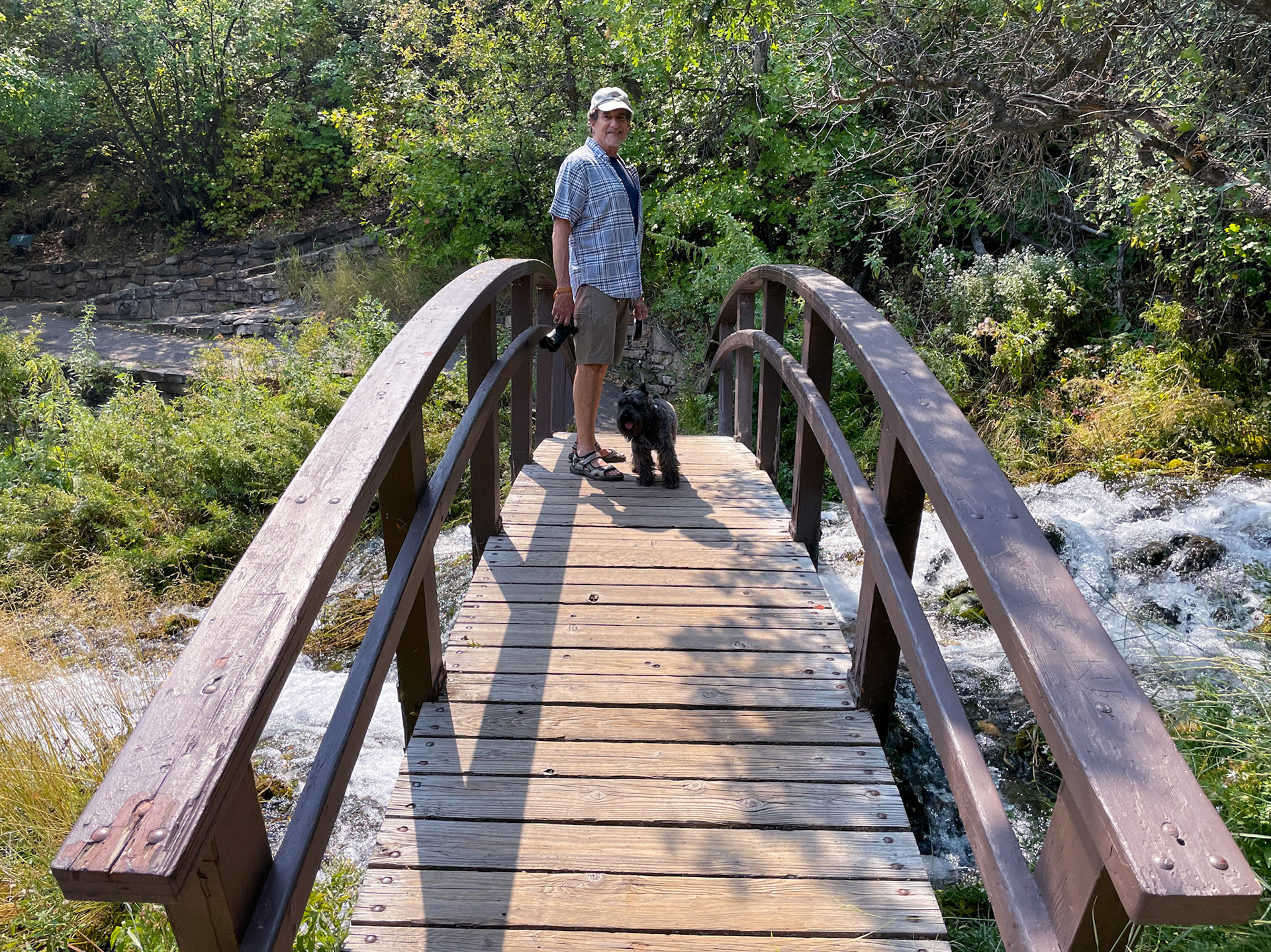 Walkways lead throughout Cascade Springs