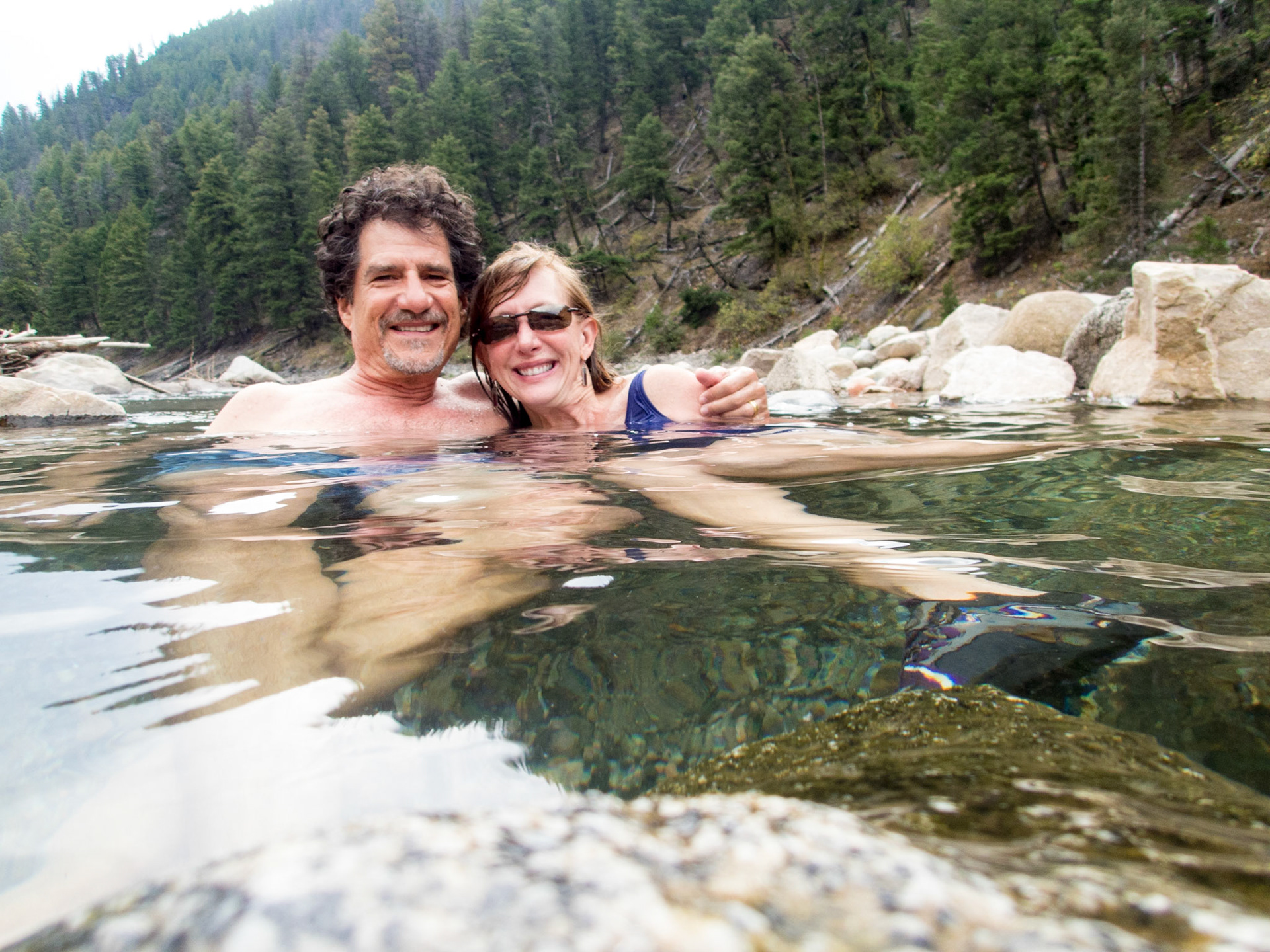 Hot spring in the Salmon River