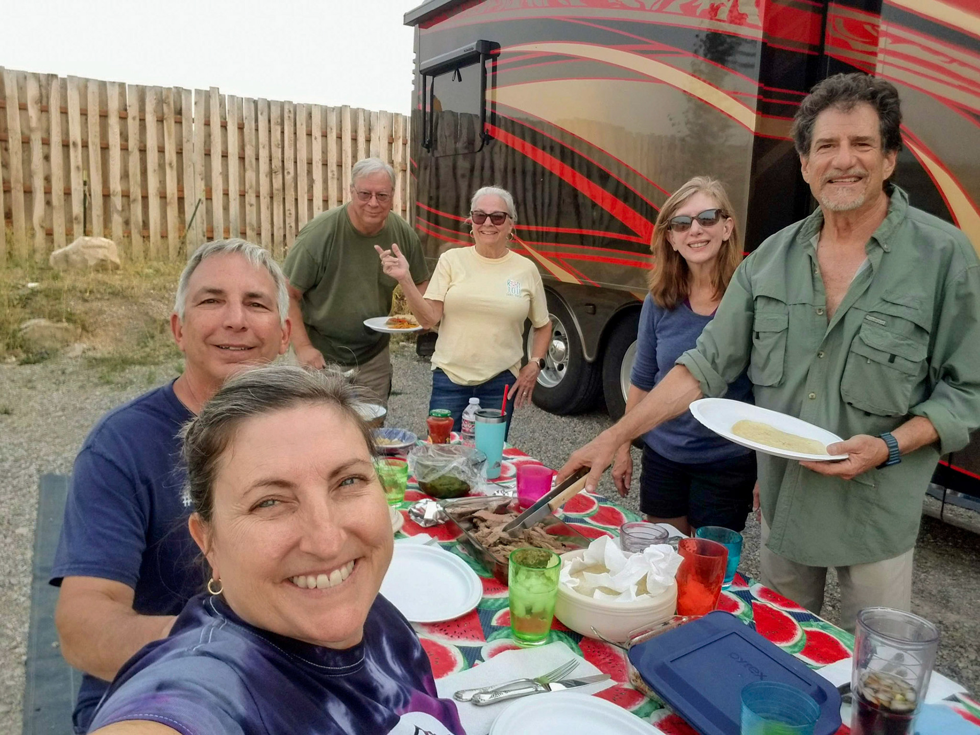 Fajita dinner at Teton Valley