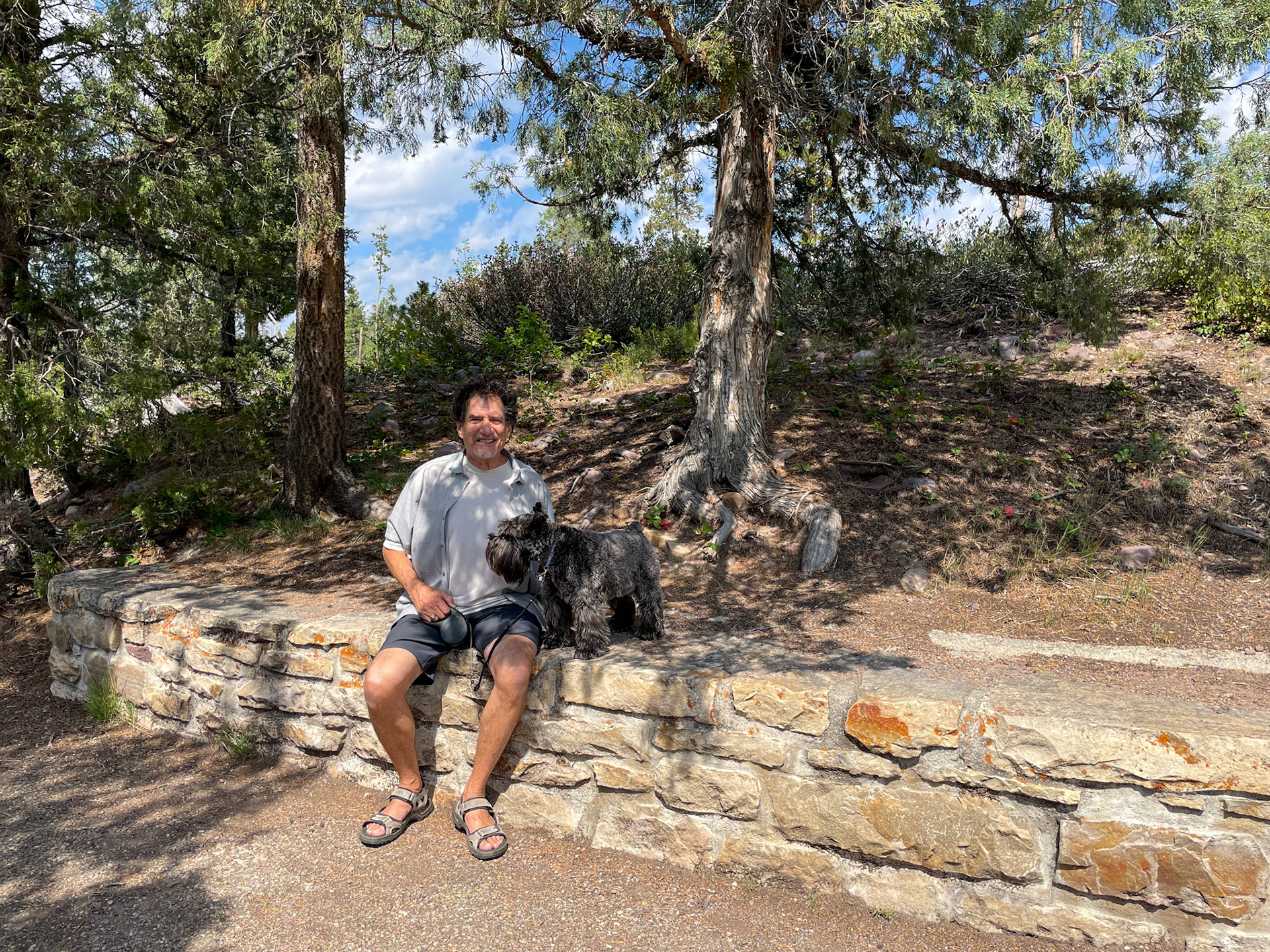 A rest stop on the way to Mirror Lake