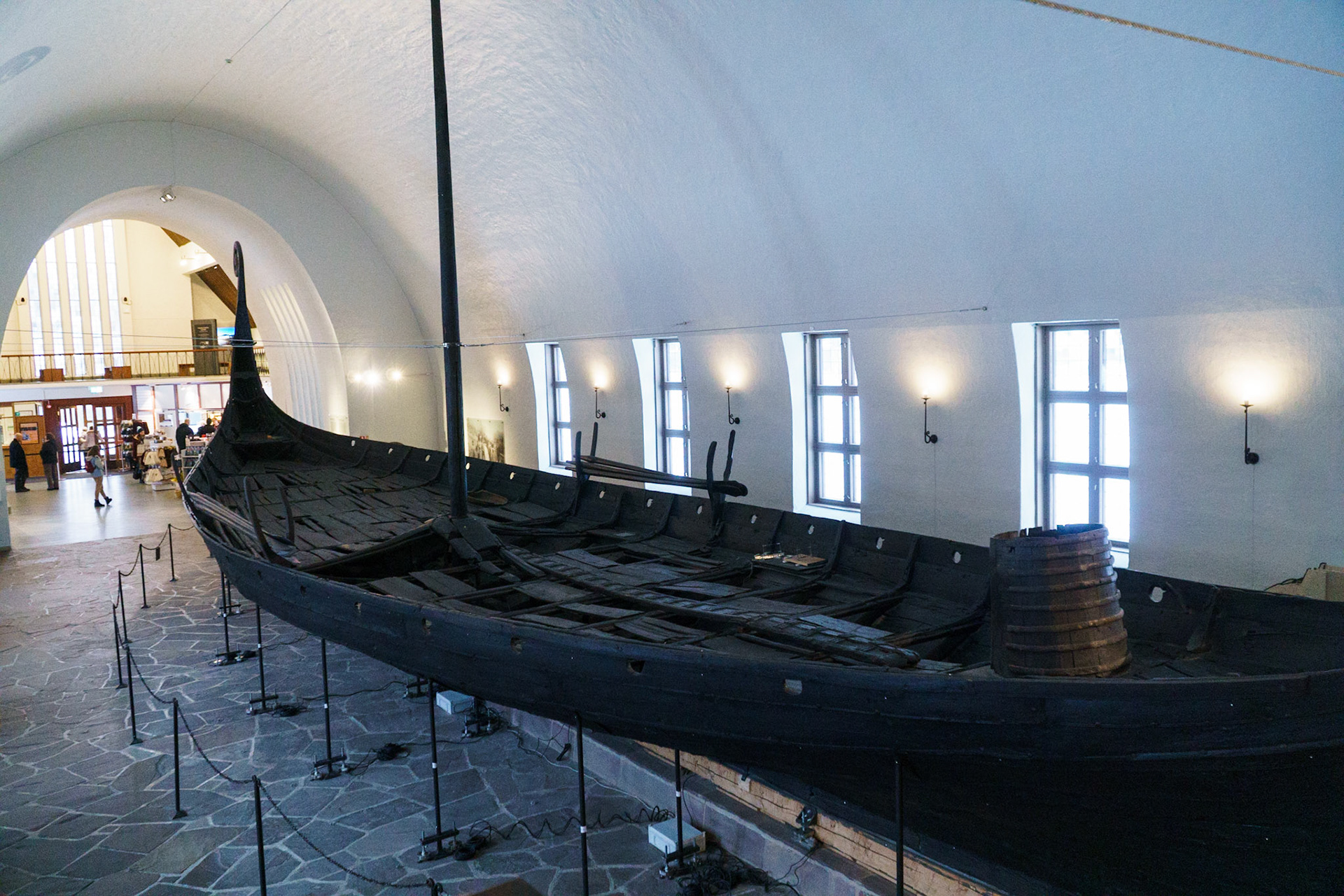Original Viking ship at the Viking museum in Oslo