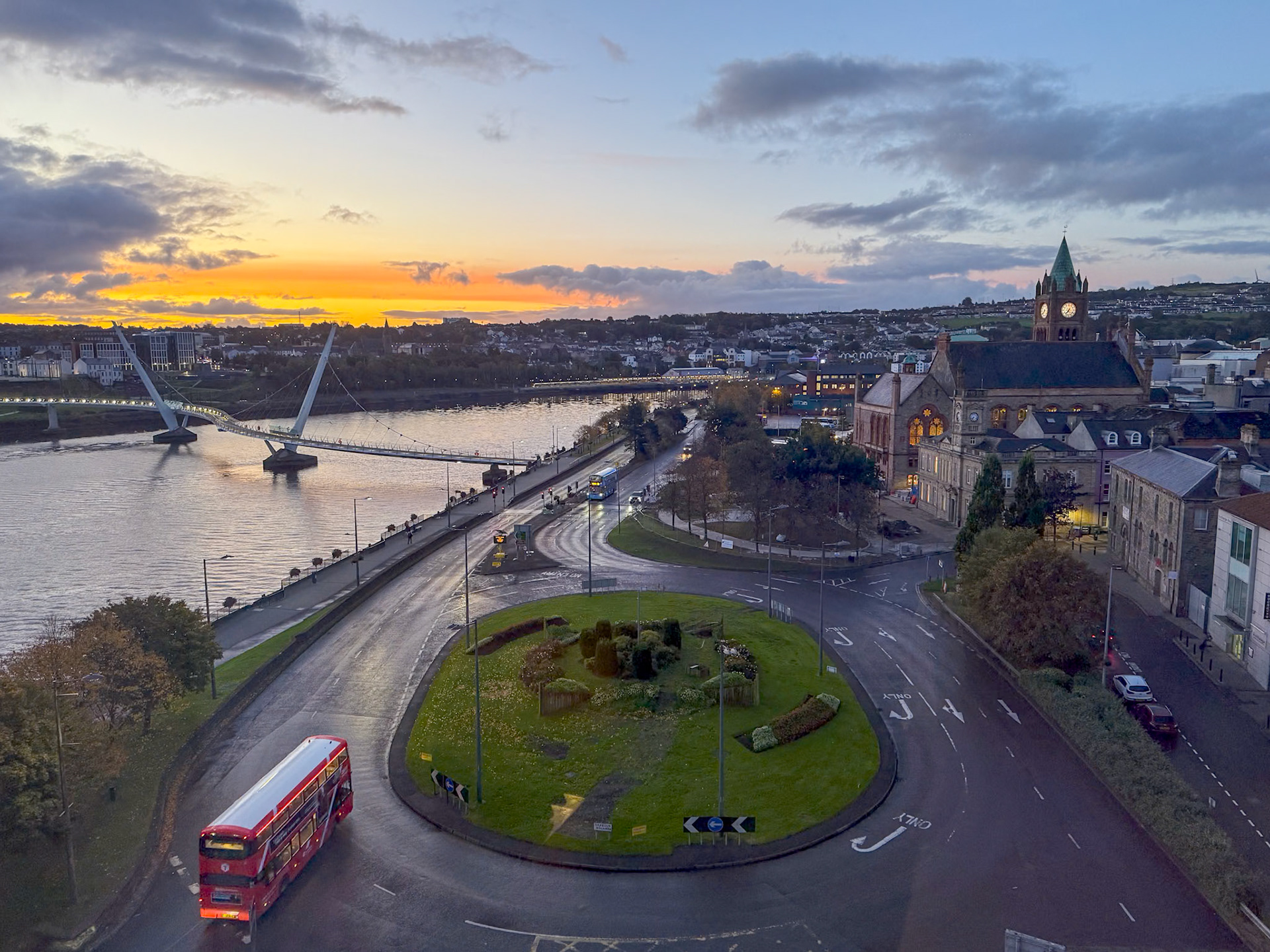 View from our hotel in Londonderry