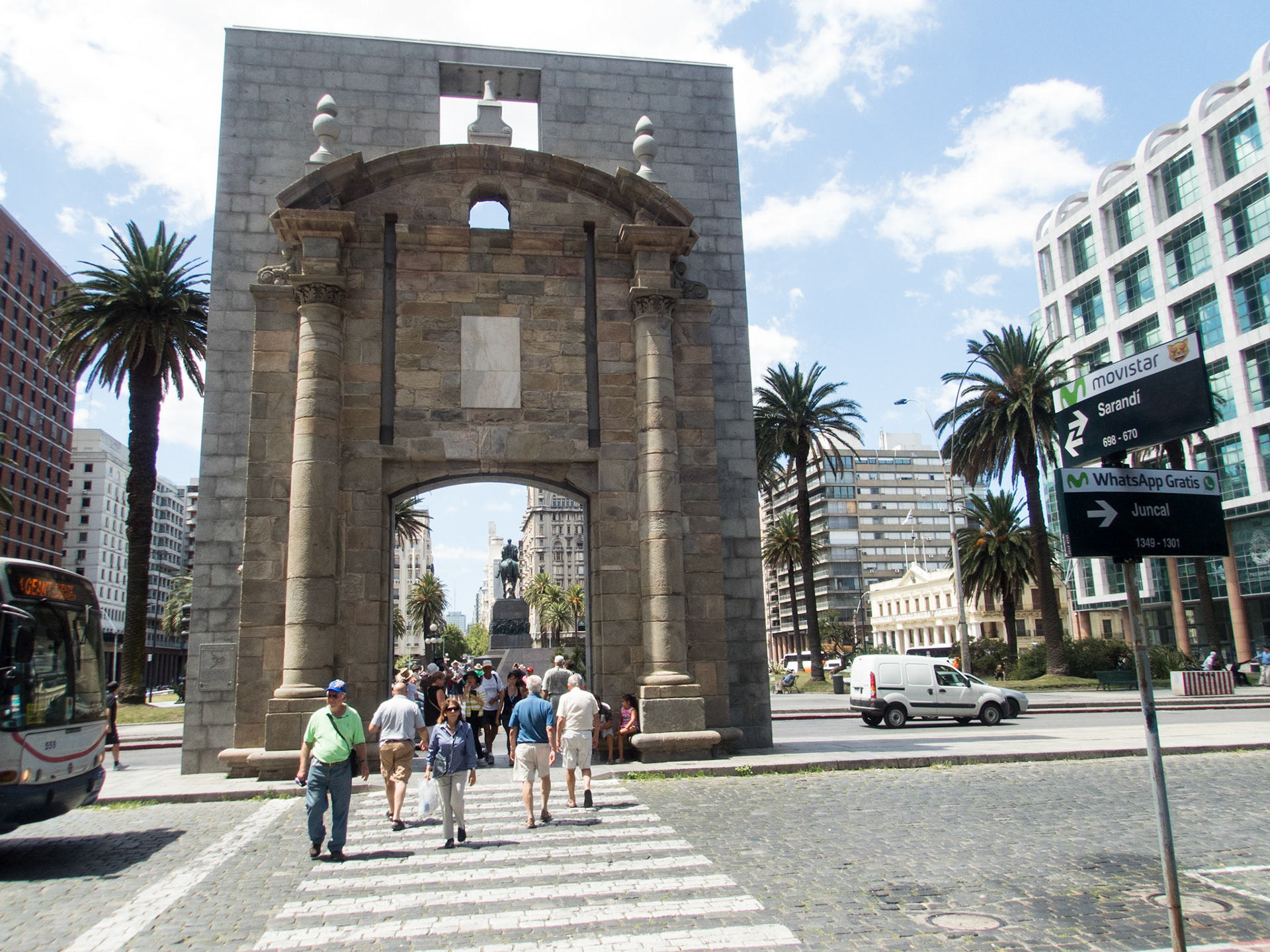 Old gate protecting Montevideo