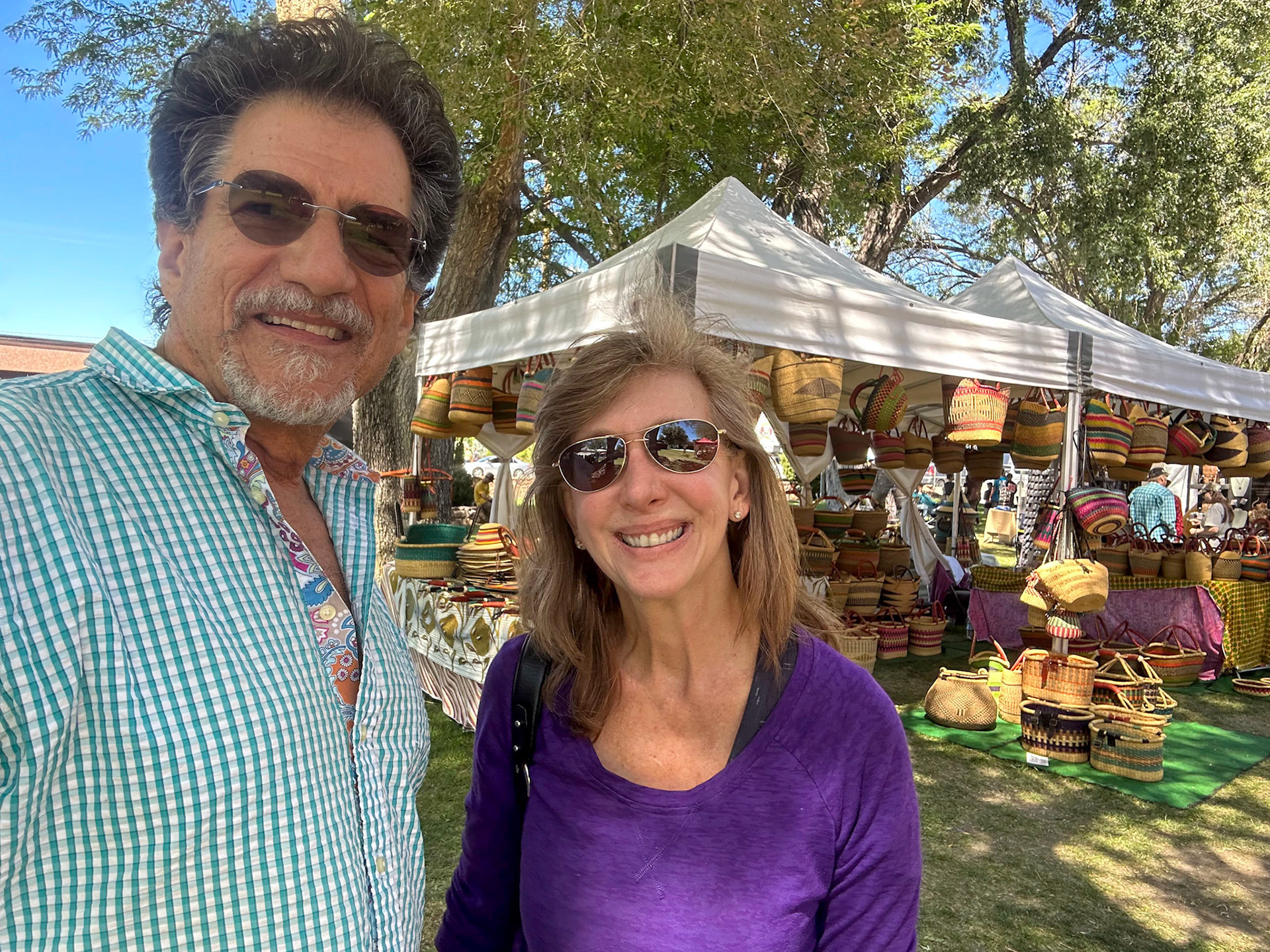 We stopped in Bishop for a market in the city park