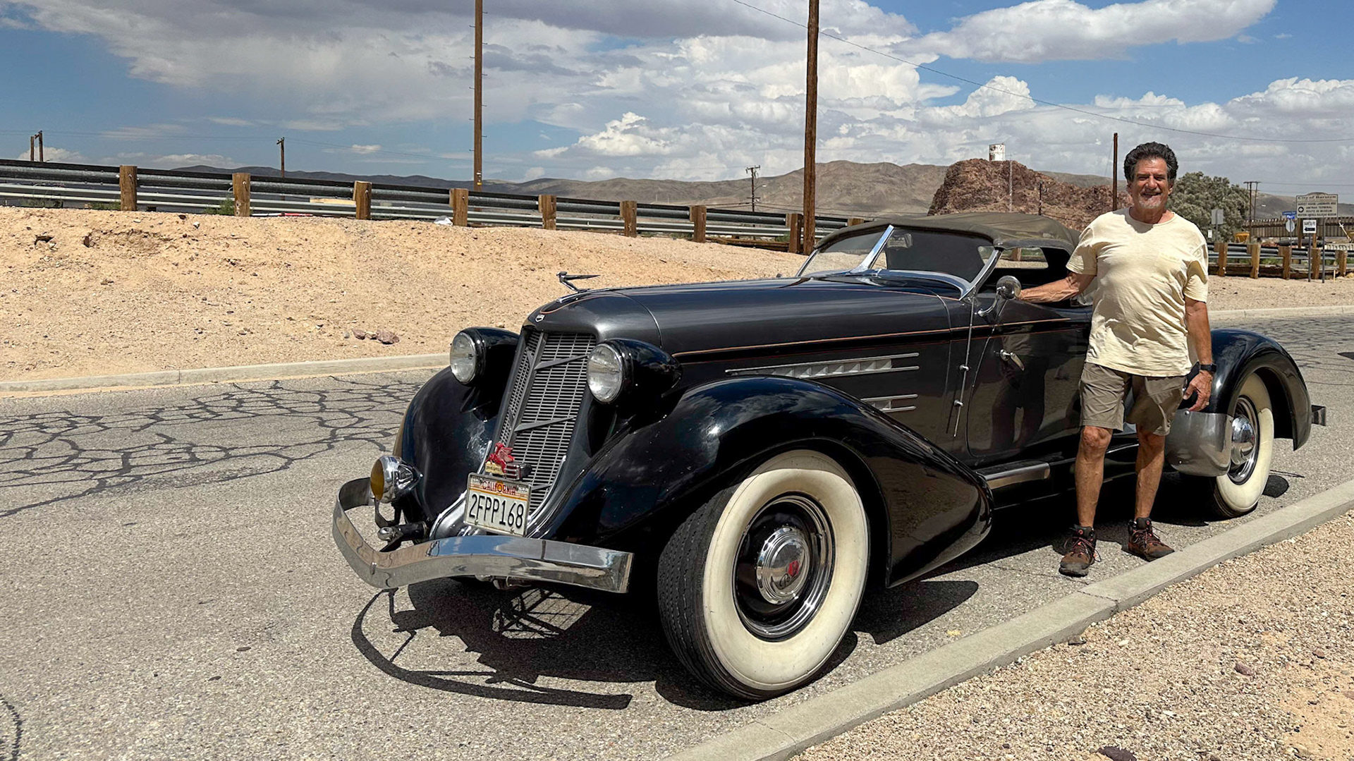 1930's Packard outside the Route 66 museum in Barstow