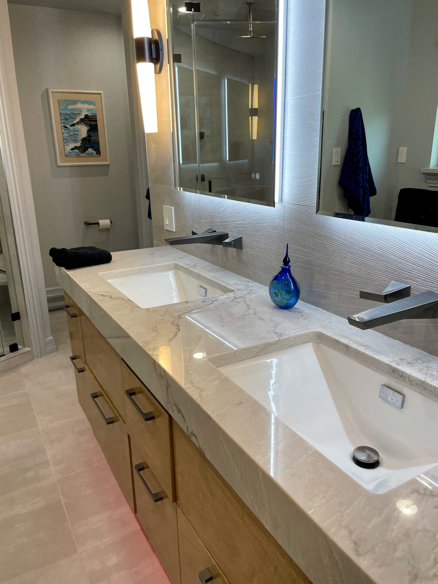 Master bath after remodeling