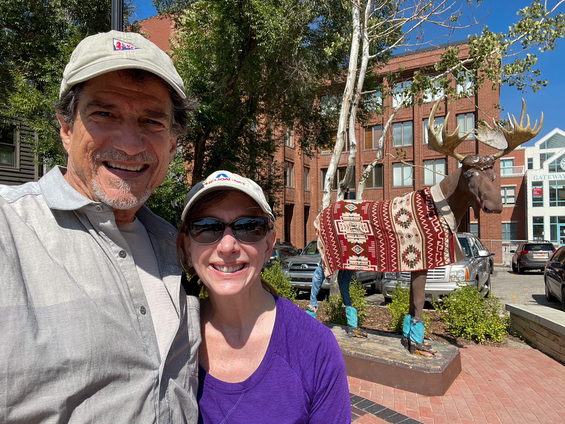 We spotted a moose, this one is in Park City