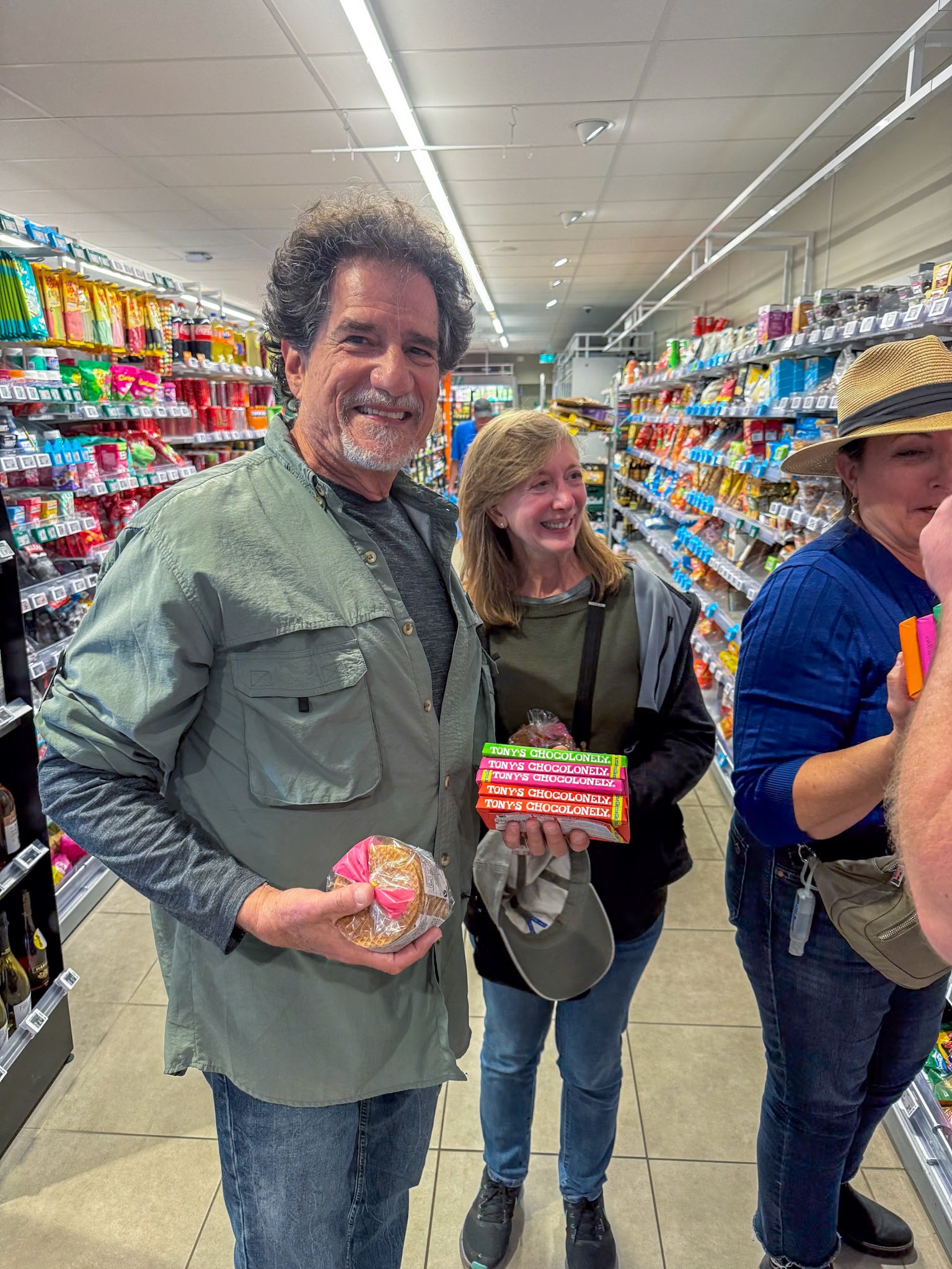 Shopping for Tony Chocolonely and stroopwafels