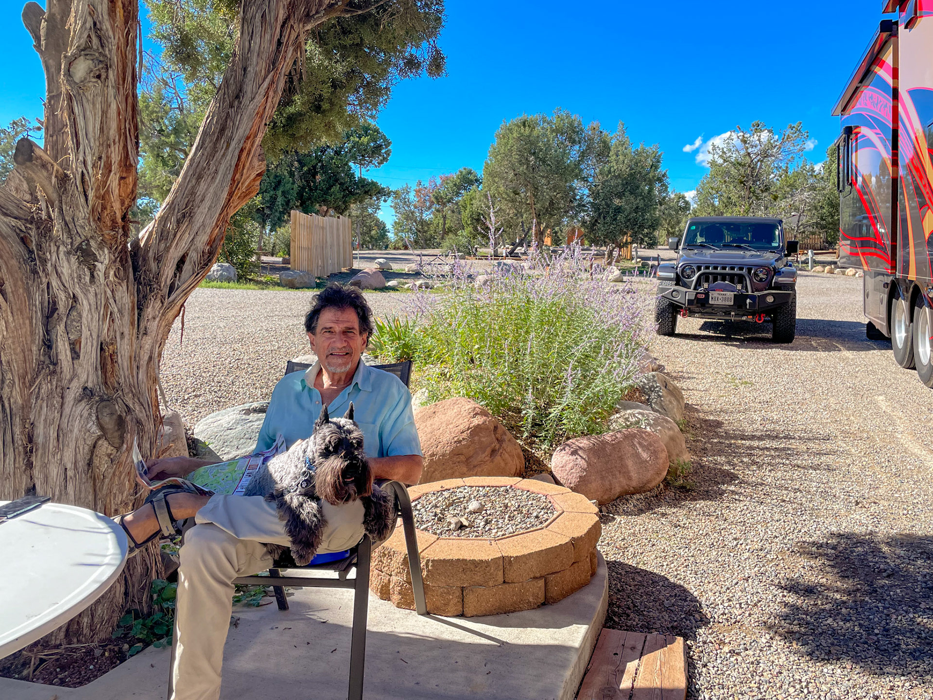 Our campsite at Durango  Oasis Resort