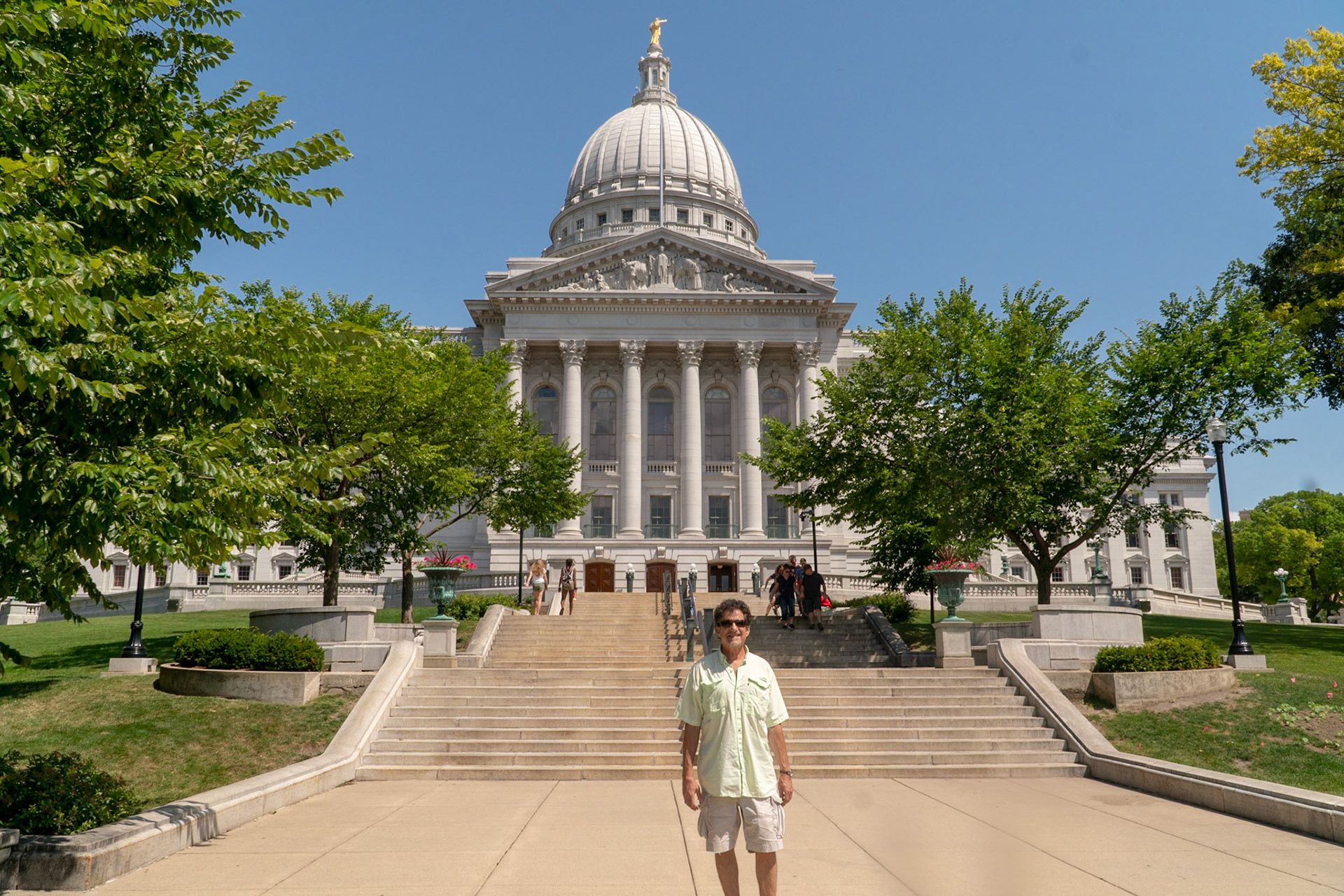 After our tour of the Capitol in Madison