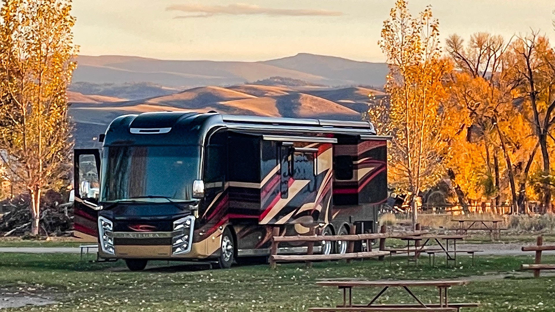 Sunset at our site in Gunnison