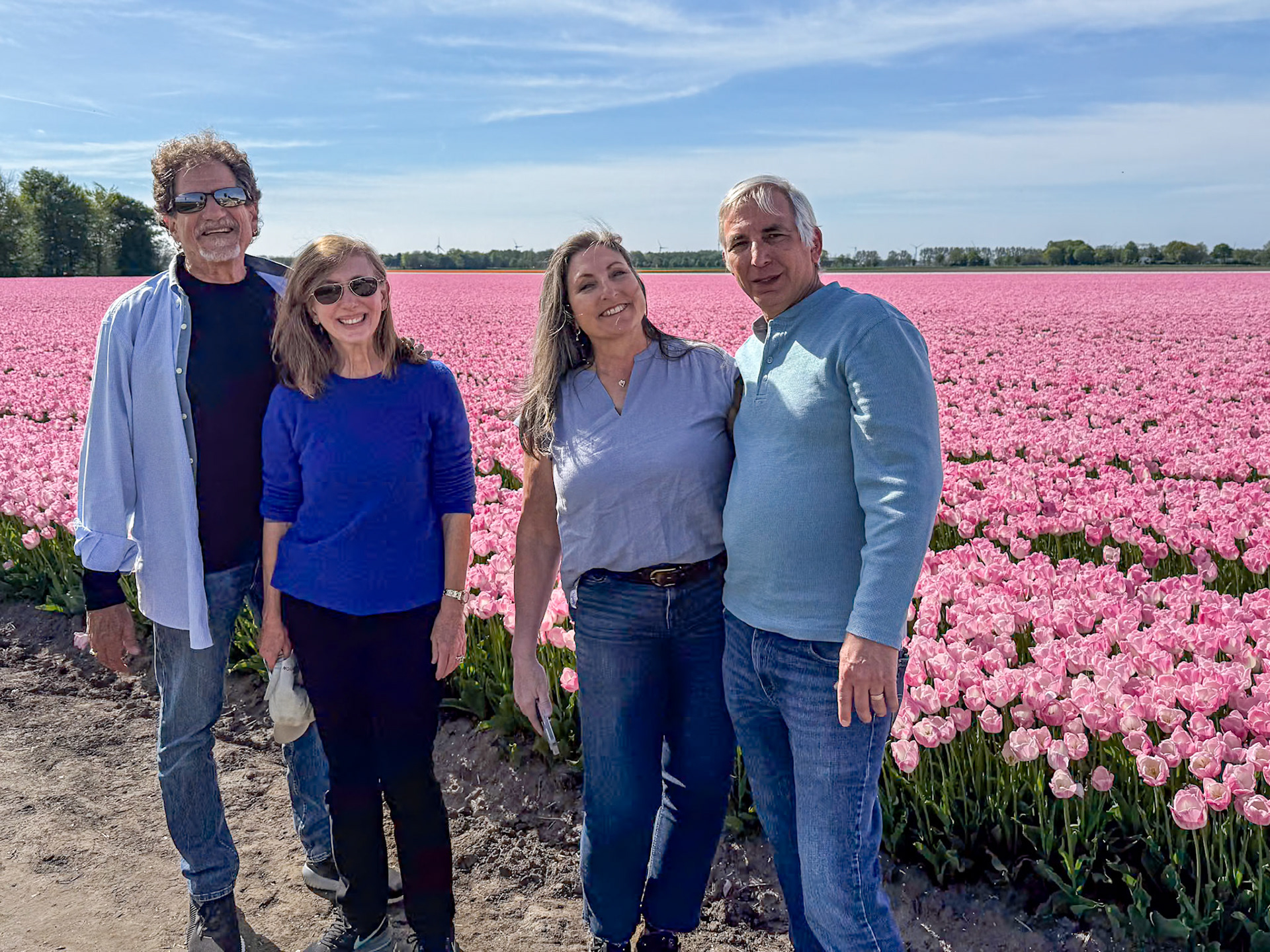 Tulip tour with Gerrit,  our tour guide