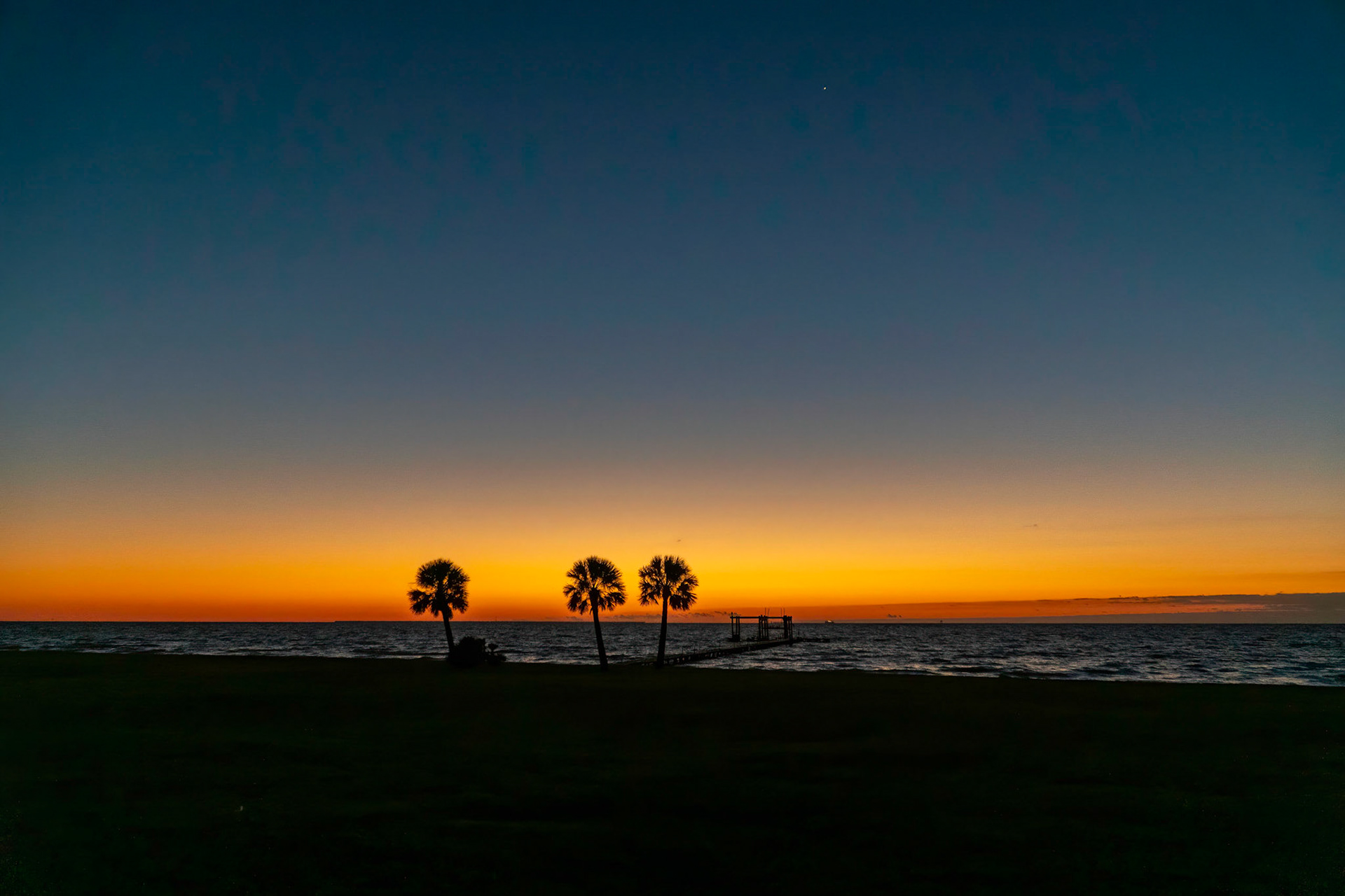 Sunrise over Galveston Bay