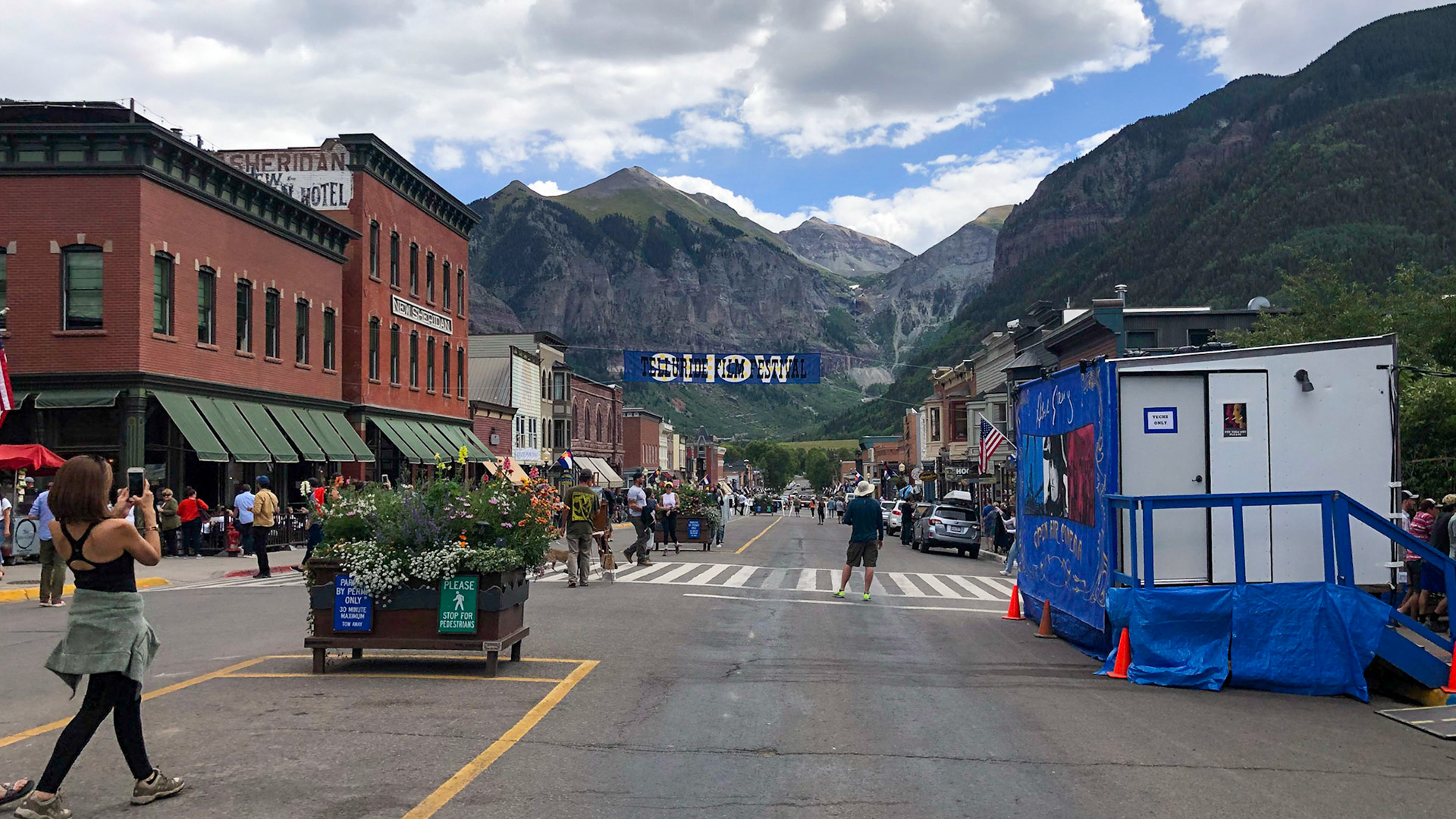Our visit coincided with the Telluride Film Festival