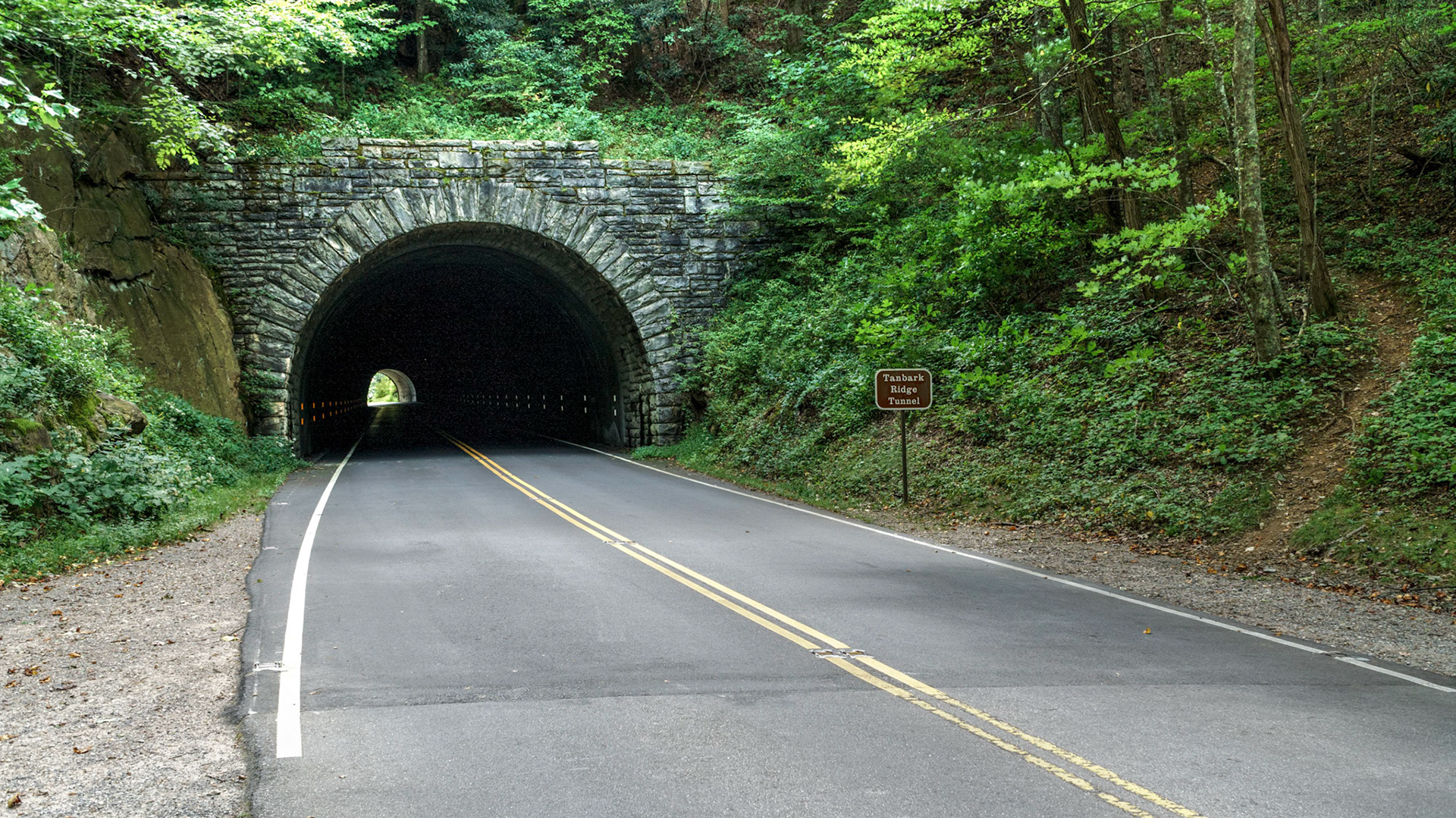 One of 26 tunnels on the Blue Ridge Parkway
