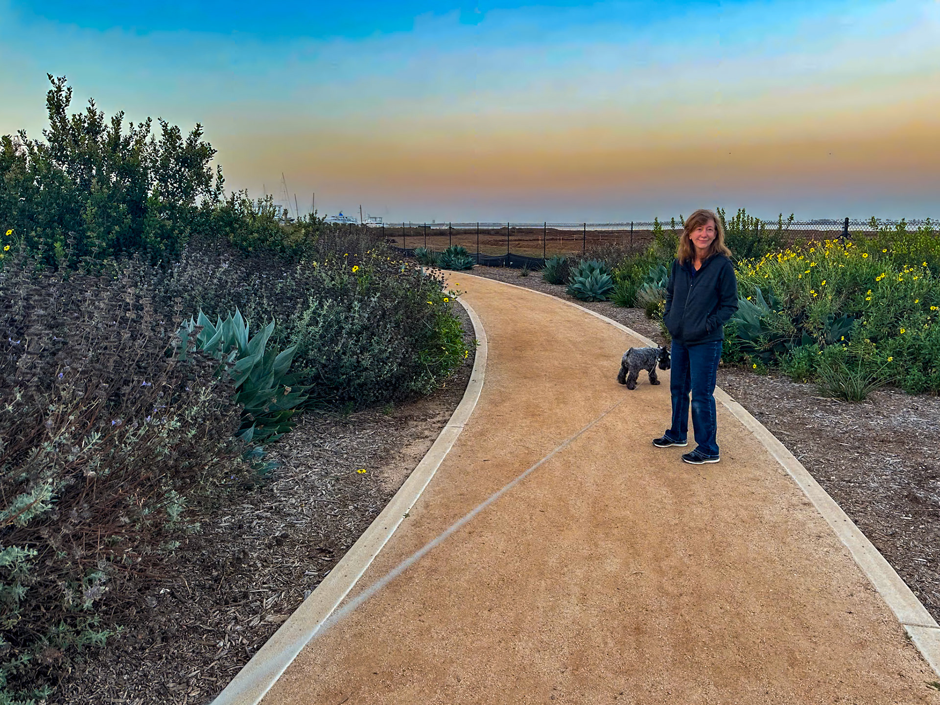 Morning Tripp walk at sunrise