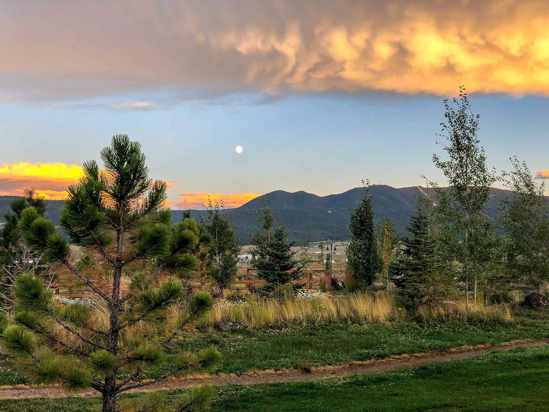Moonrise over Angel Fire