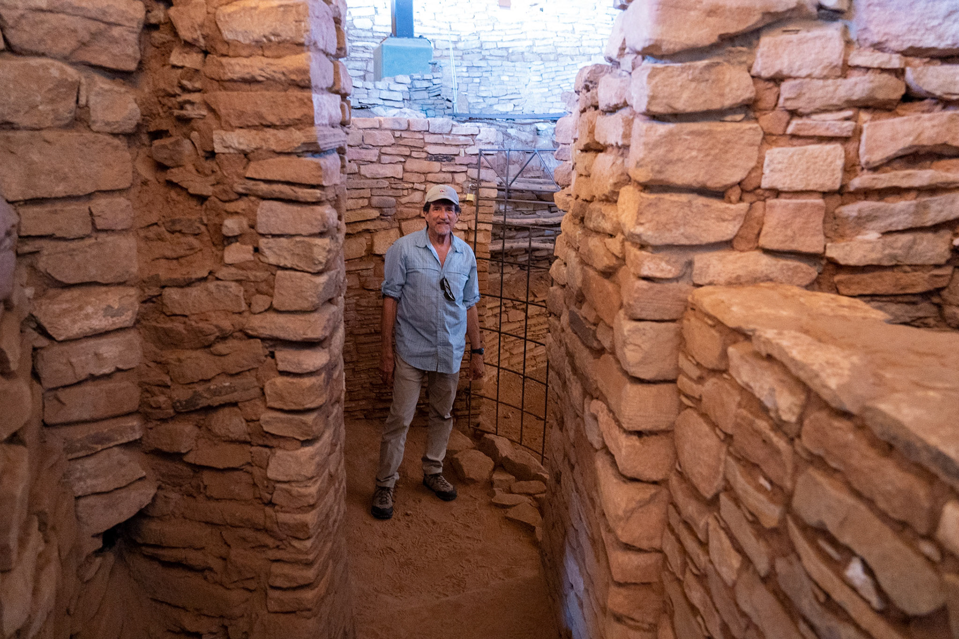 Beside the ceremonial Lowry Pueblo Kiva