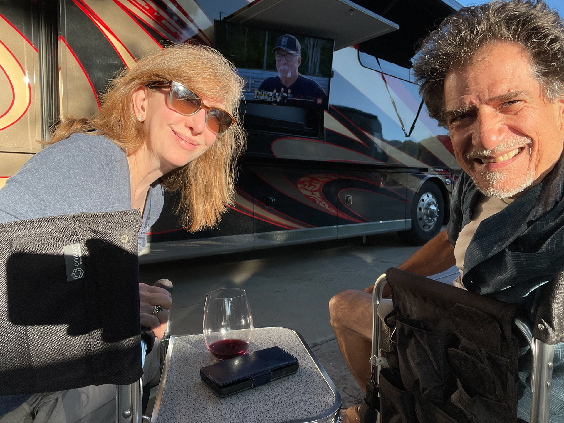 Refreshing beverages on the patio