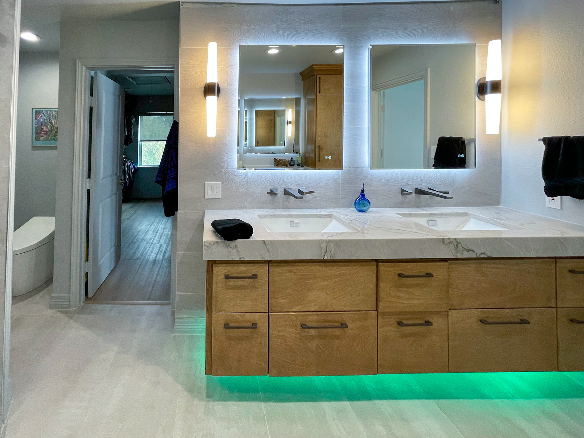 Master bath after remodeling