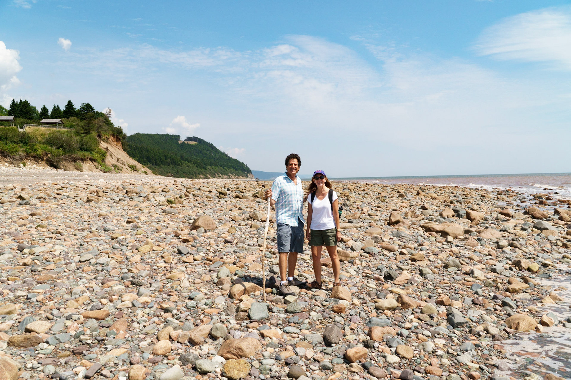Long Beach on the Fundy Trail is 1/2 kilometer wide at low tide