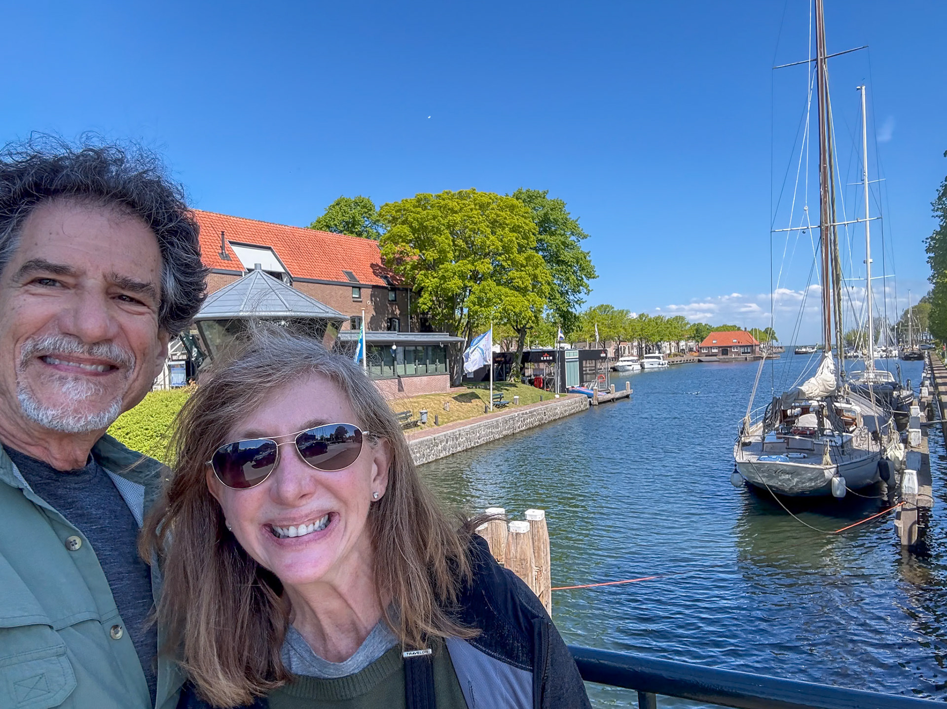 Walking to our ferry in Medemblik