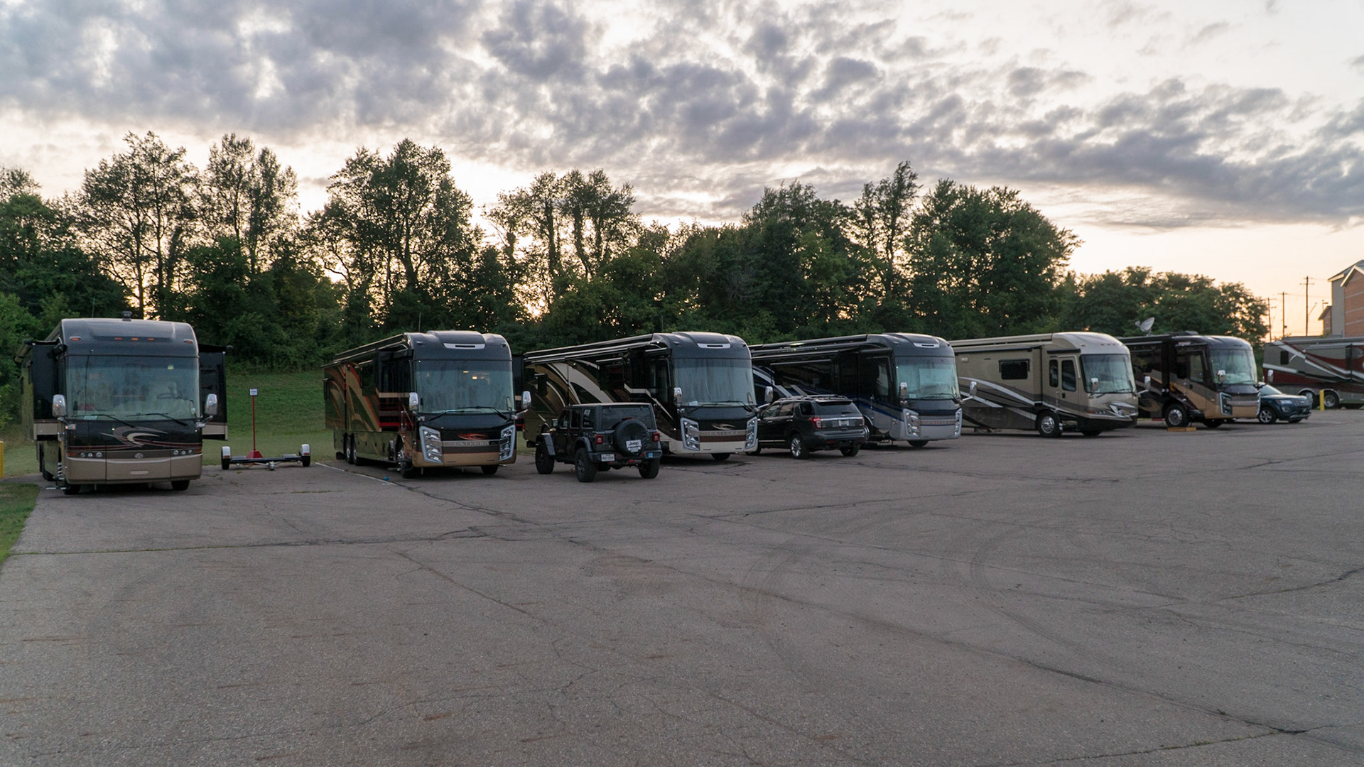 We're lined up and ready for our week of training and service at Spartan in Charlotte Michigan