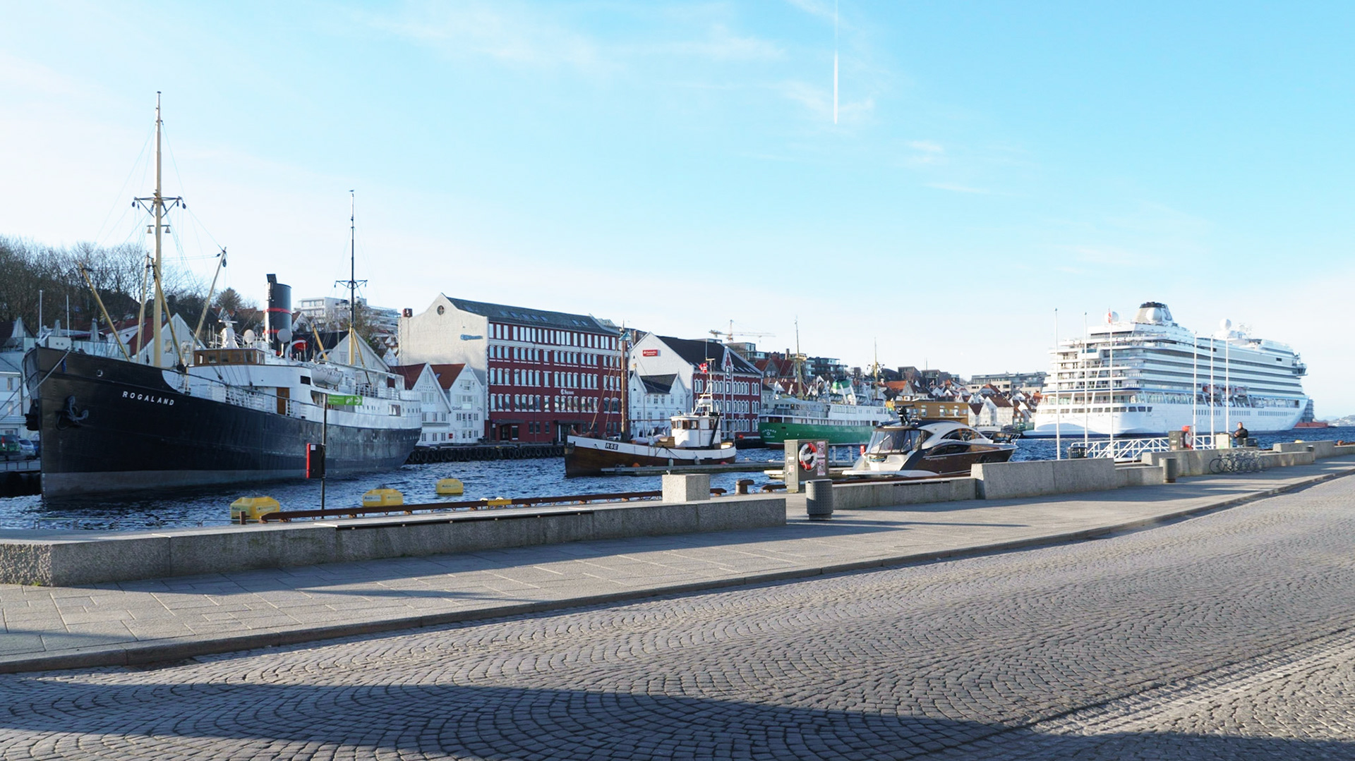 Our ship in the Stavanger harbor