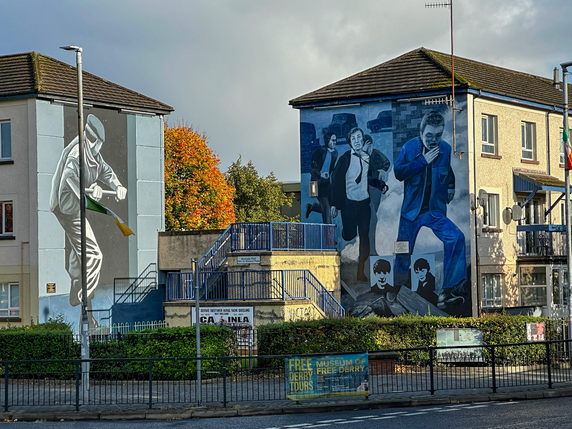 Bogside murals in the Peoples Gallery