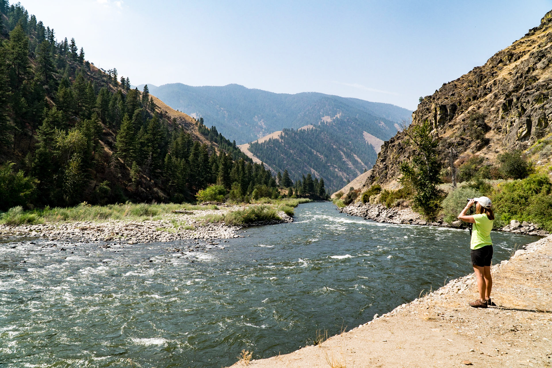 A stop along Shoup Trail on the Salmon River