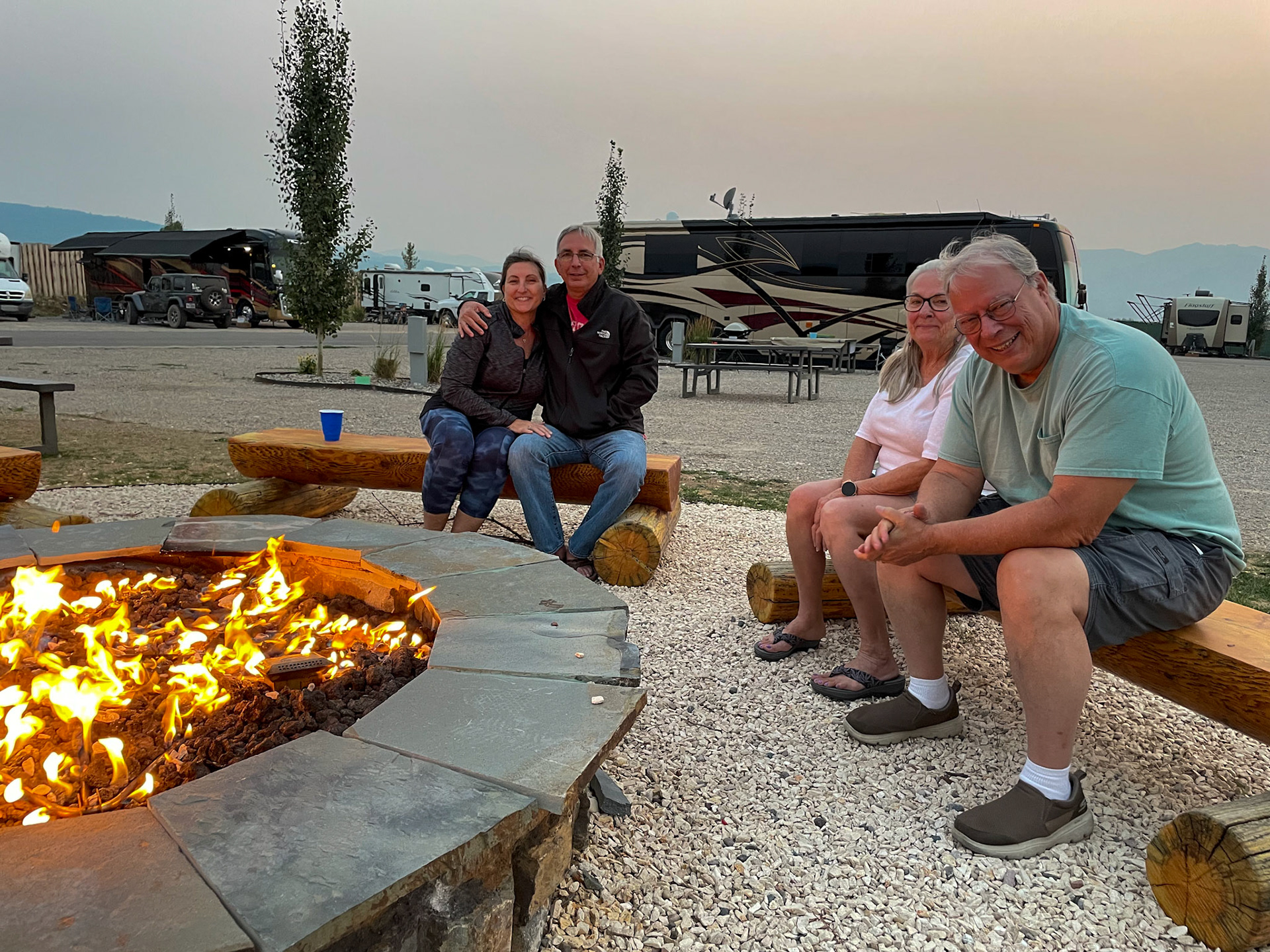 Telling stories around the campfire