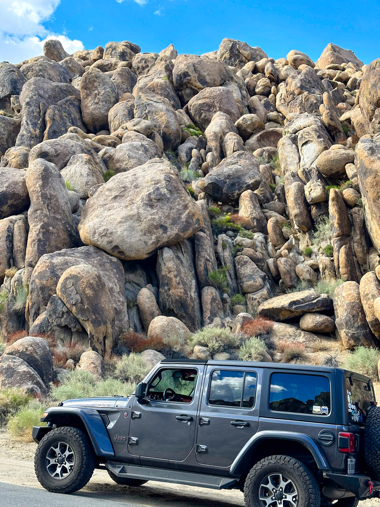 Oddly shaped granite in the Alabama Hills