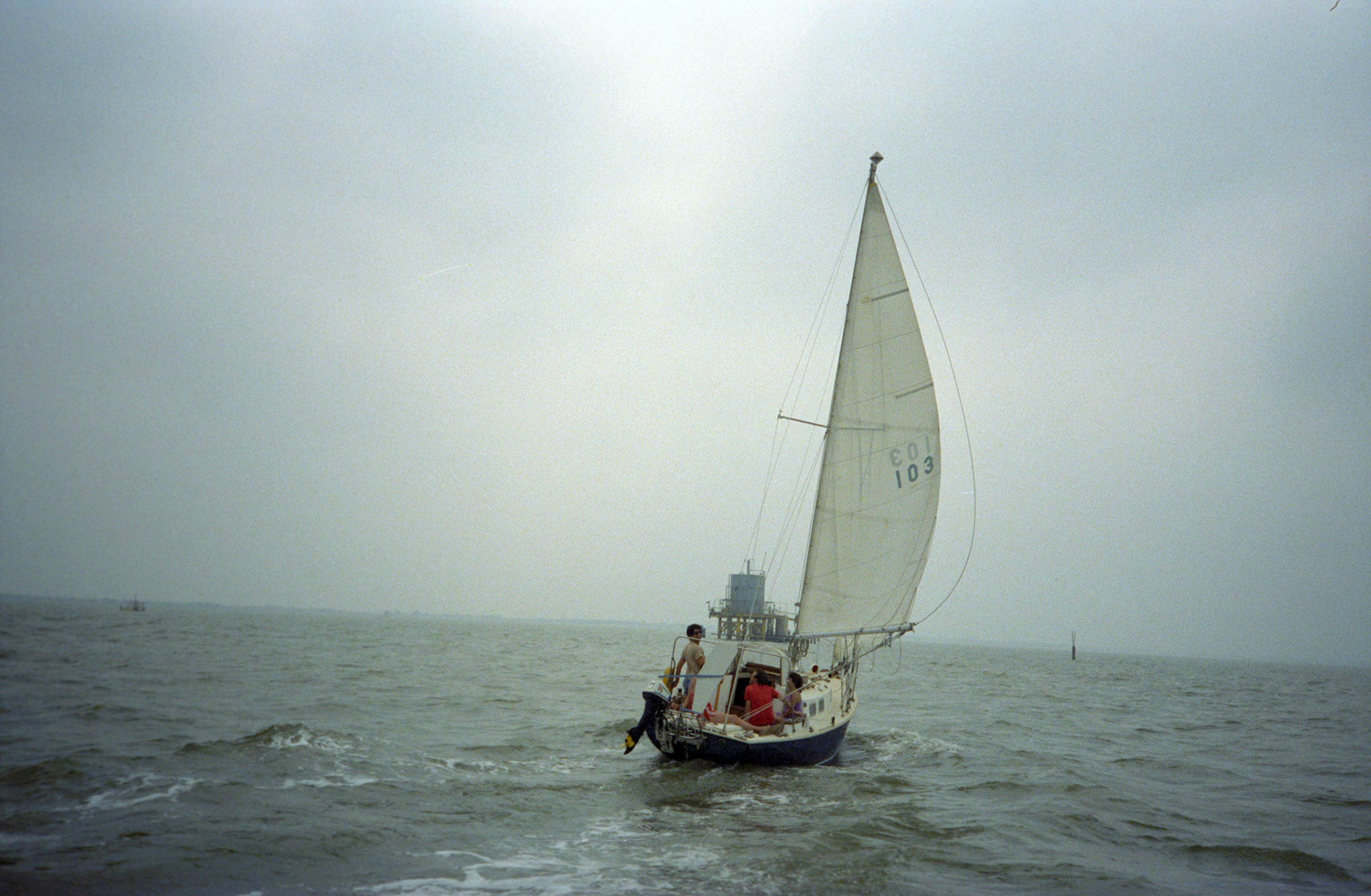 Aurora, a Bristol 25.  Miami to Hope Town, Bahamas and back